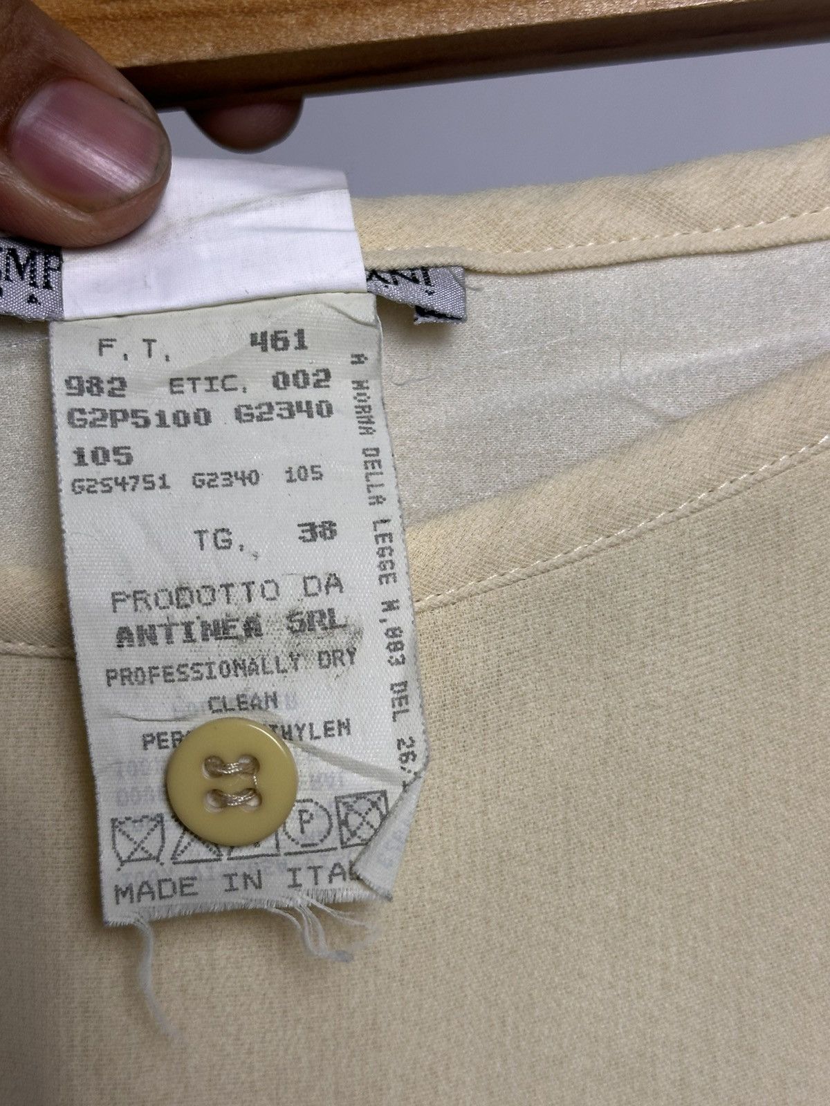 Emporio Armani 80’s Emporio Armani Rayon Wide Leg Pants Size 26" / US 2 / IT 38 - 6 Thumbnail