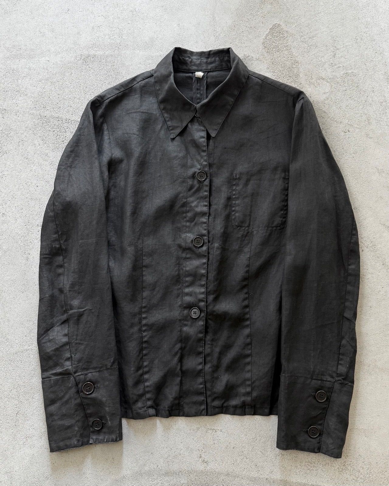 Helmut Lang SS1998 Helmut Lang linen shirt jacket Size US S / EU 44-46 / 1 - 1 Thumbnail