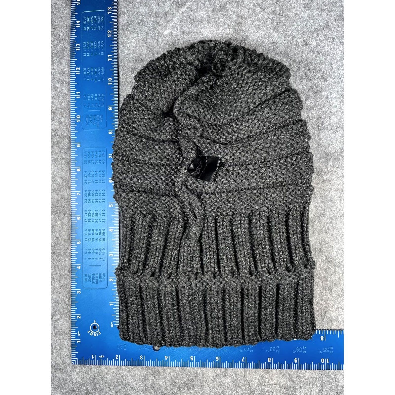 Vintage Simplicity Mens Beanie Hat Knit Gray One Size Shamrock Foods Logo Embroidered Winter Warm Cuffed Size ONE SIZE - 6 Thumbnail