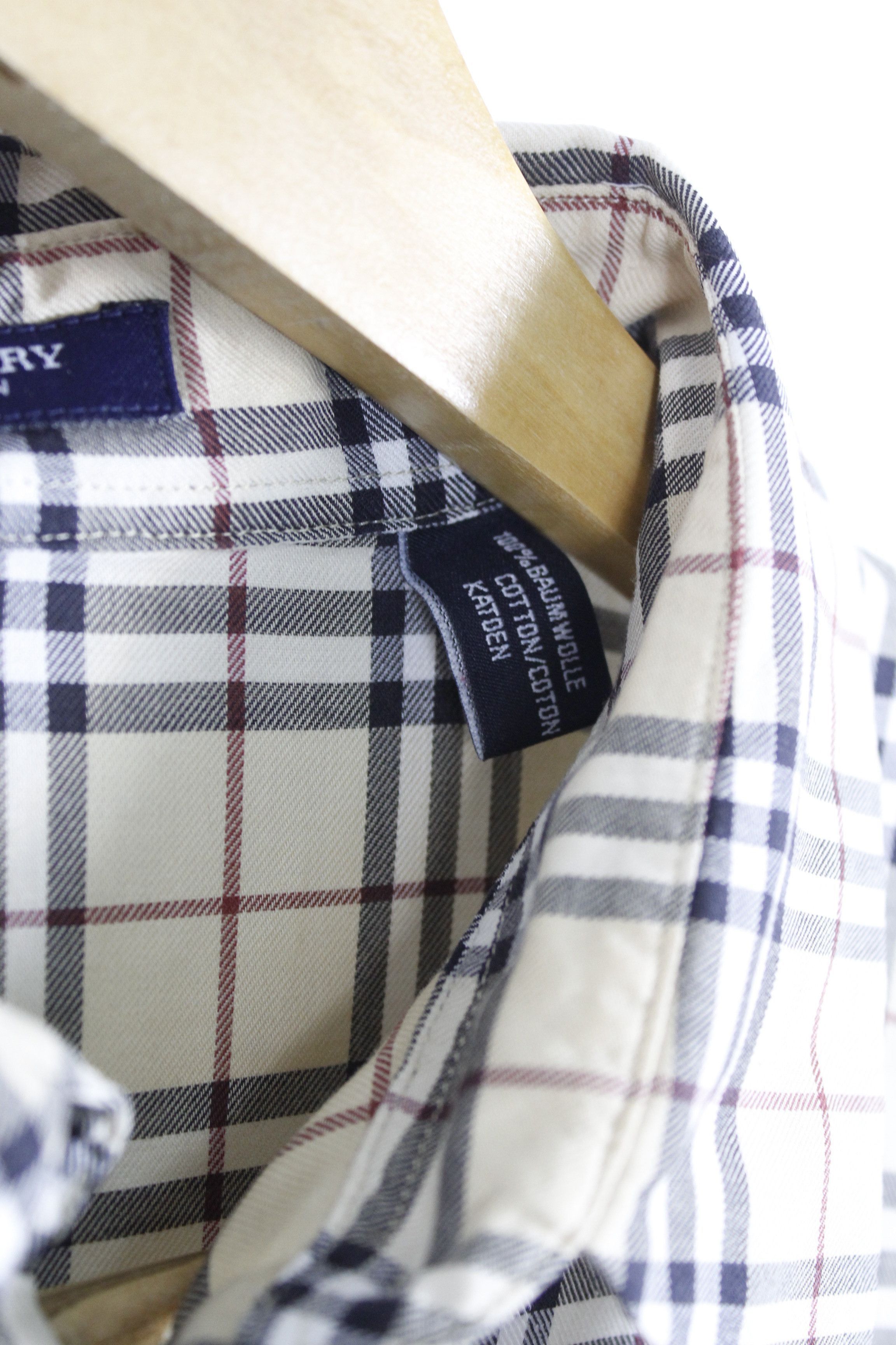 Burberry Burberry Vintage Beige Check Nova Blouse Shirt Size M / US 6-8 / IT 42-44 - 3 Thumbnail