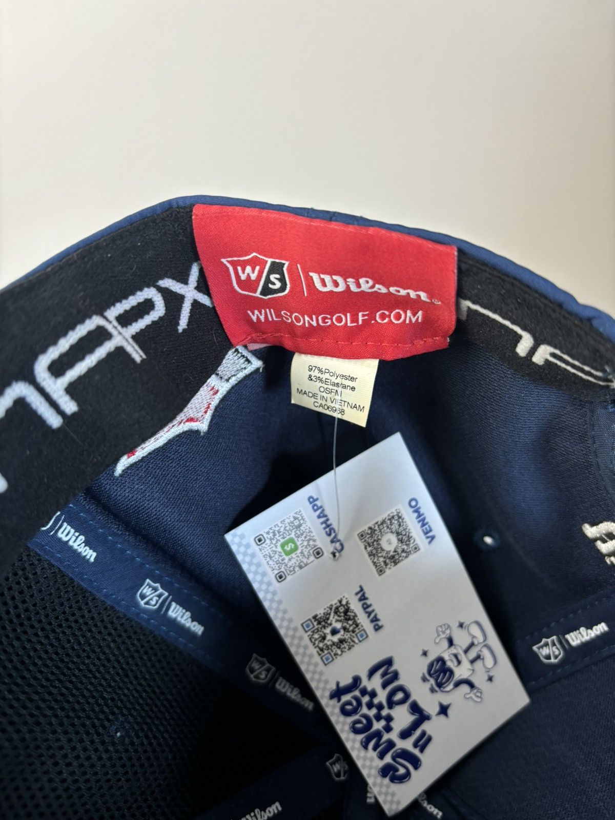 Wilson Wilson Pro Tour Golf Cap Men’s Medium (Navy Blue) Hat Size ONE SIZE - 8 Thumbnail