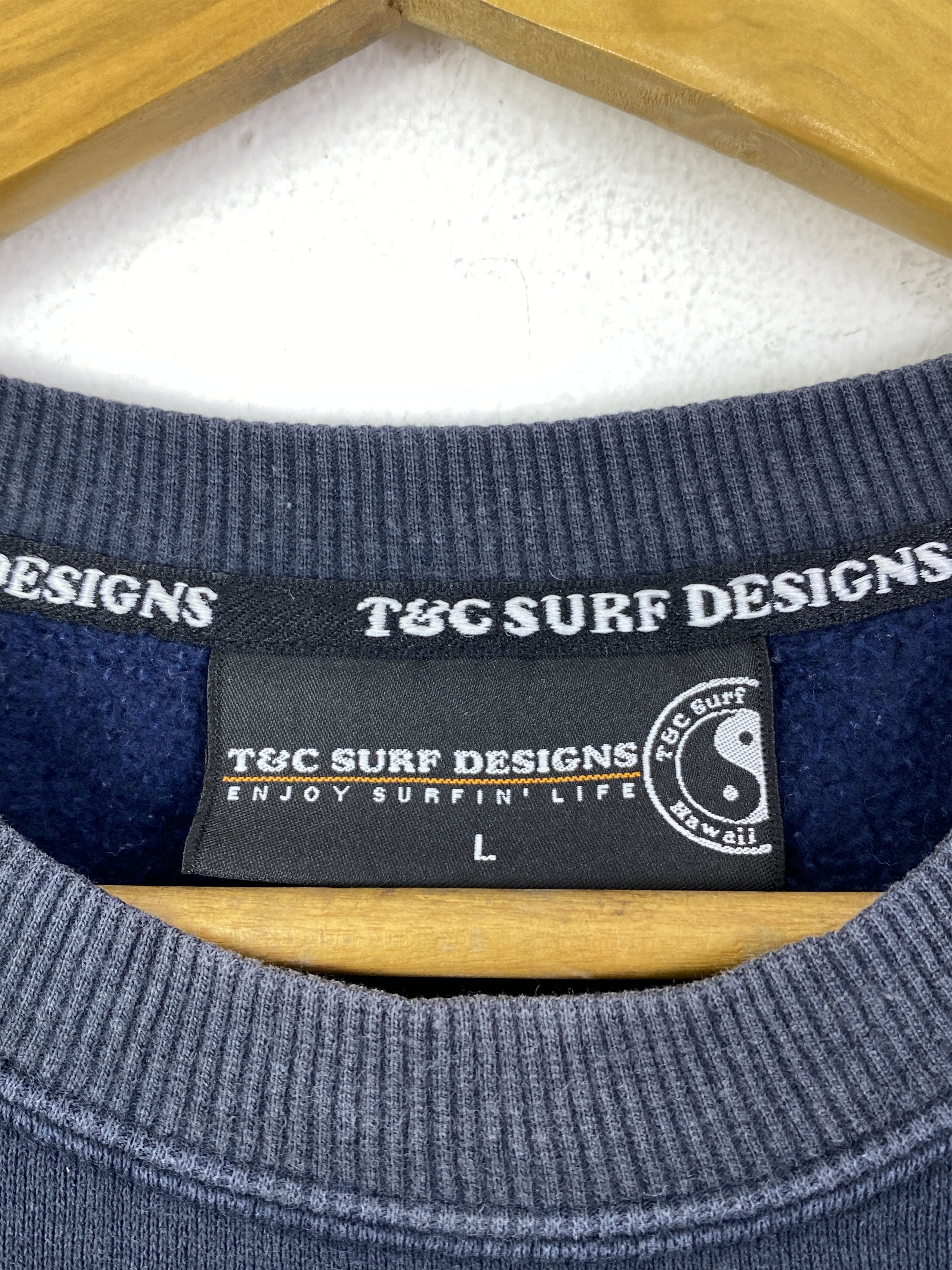 Vintage Vintage T&C Surf Backhit Sweatshirt SH0190 Size US L / EU 52-54 / 3 - 9 Thumbnail