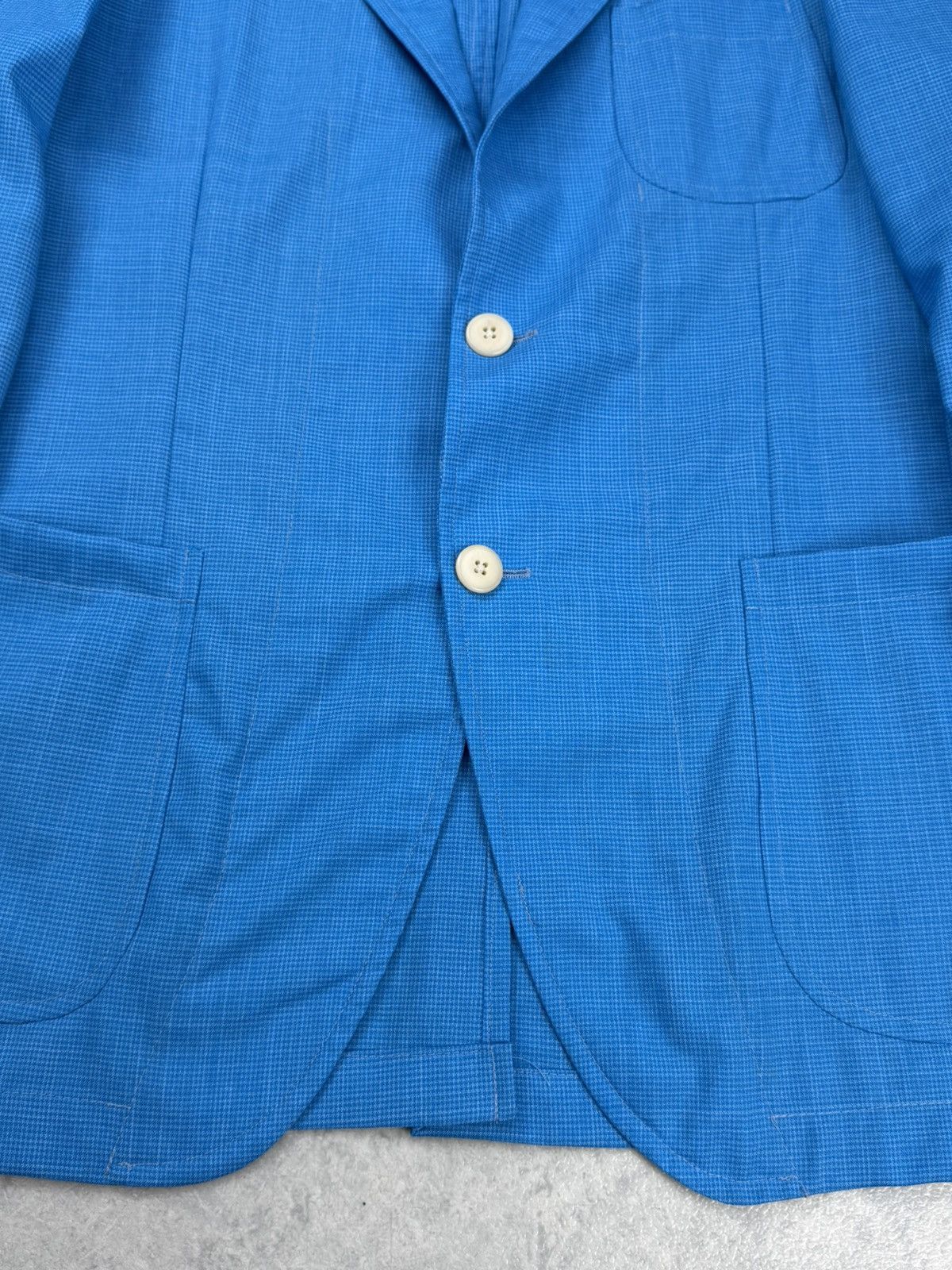 Other Angelo Nardelli Blue Wool Blend Sport Coat Blazer Size 50 Size 40R - 5 Thumbnail