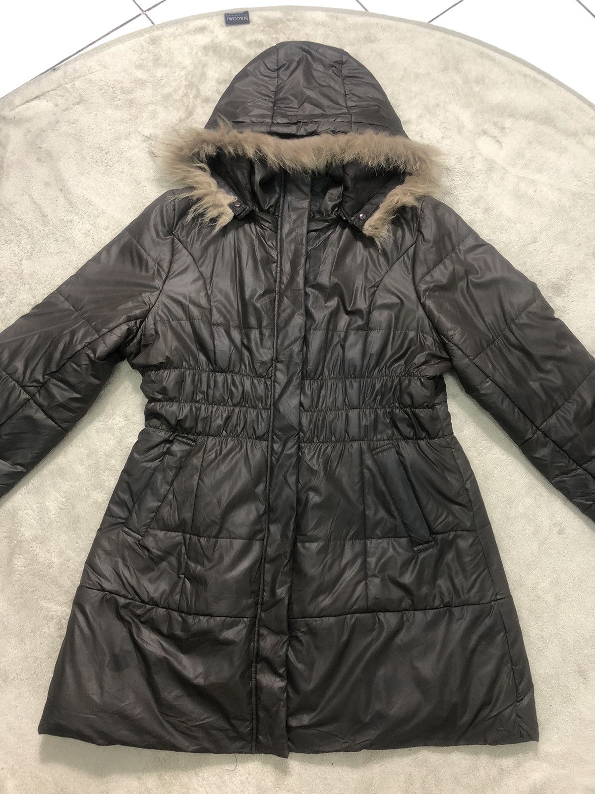 Hysteric Glamour × If Six Was Nine × Le Grande Bleu (L.G.B.) Vintage Fur Hoodie Long Puffer Jacket Size M / US 6-8 / IT 42-44 - 5 Thumbnail