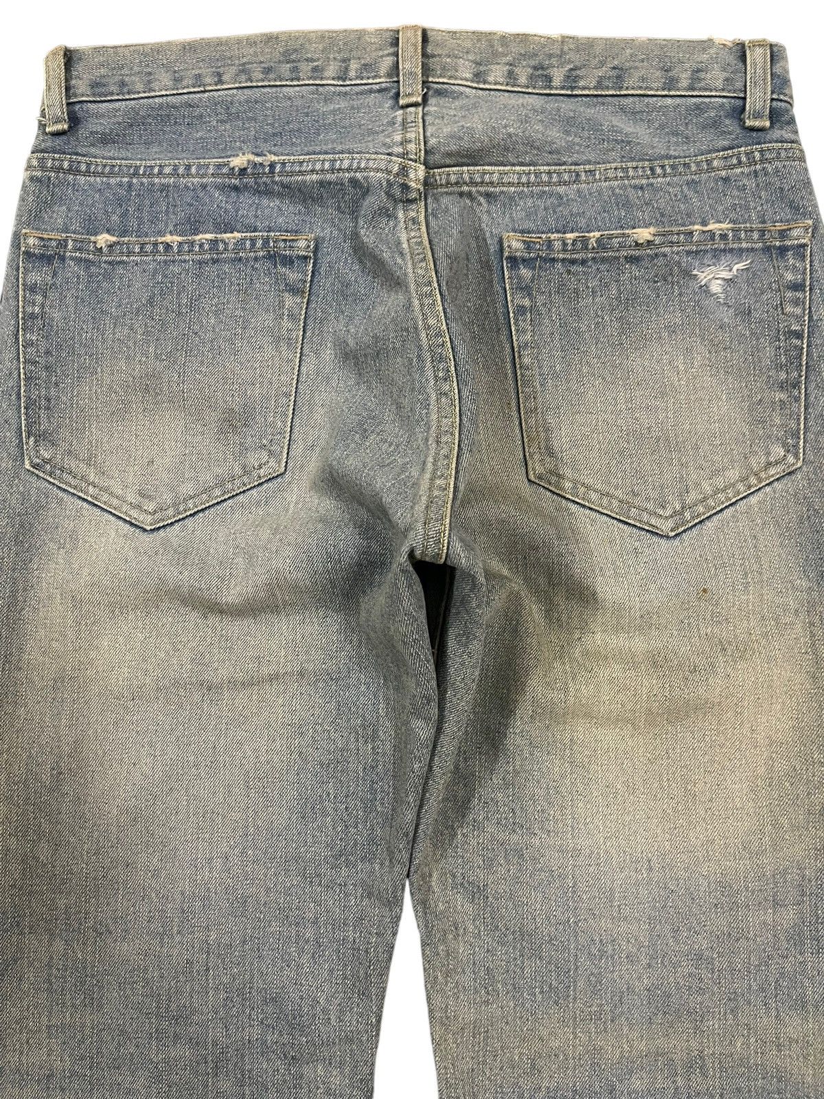 The Viridi-anne Vintage Japan The Viridi Anne Monochrome Distressed Jeans Size US 31 - 4 Thumbnail