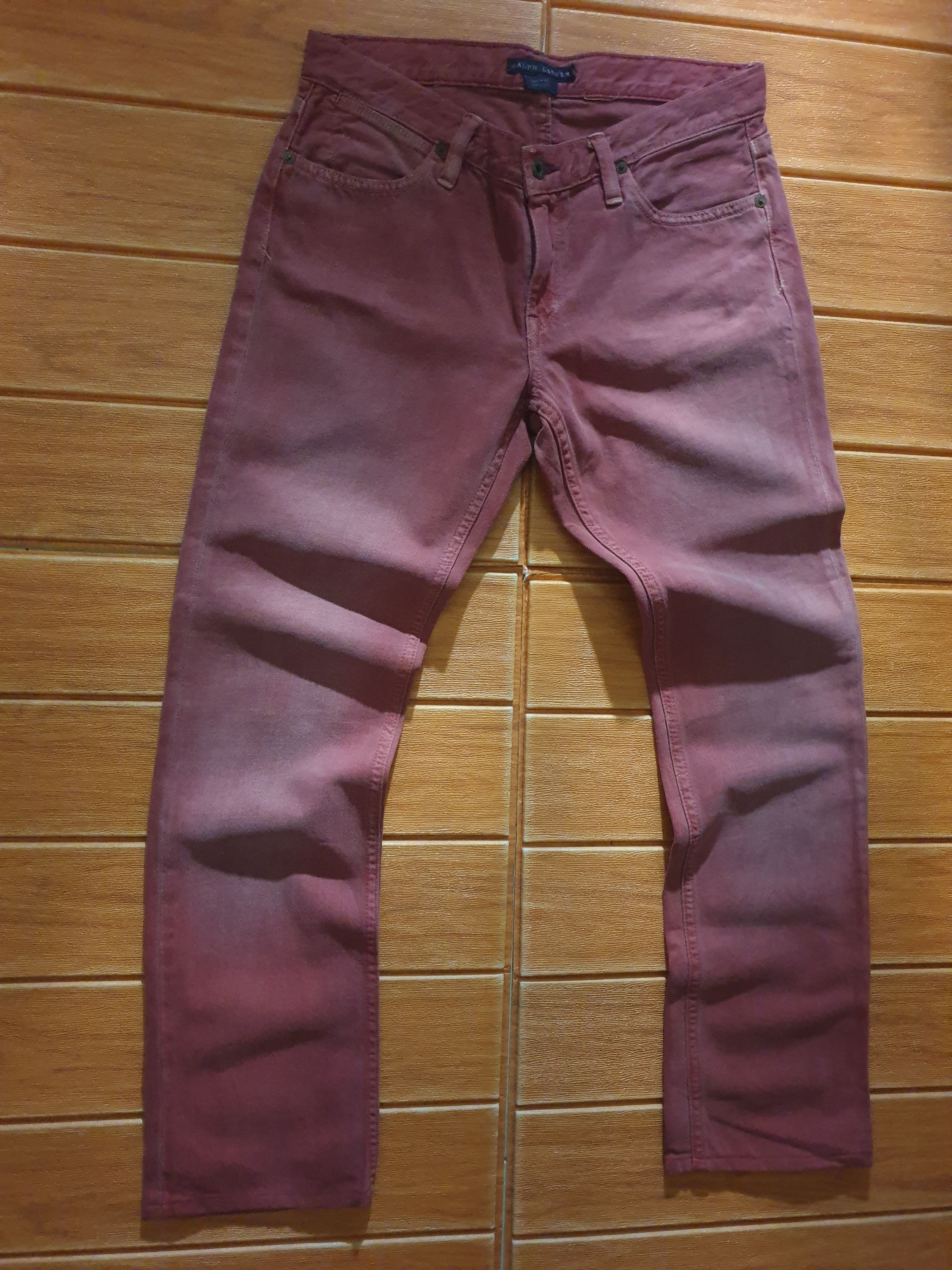 Polo Ralph Lauren 💥Polo Ralph Lauren red colour denim jeans Pant Size US 31 - 9 Thumbnail