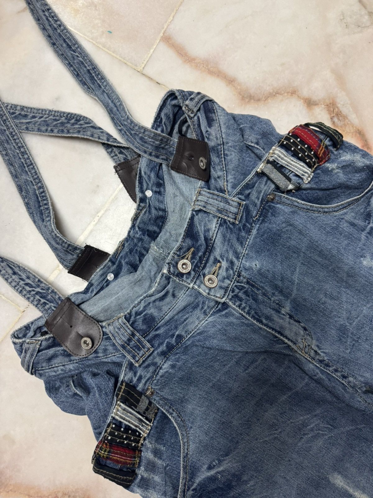 PPFM 💥RARE DOUBLE WAIST💥VTG JAPANESE OVERALL DOUBLE WAIST GRUNGE Size US 30 / EU 46 - 9 Thumbnail