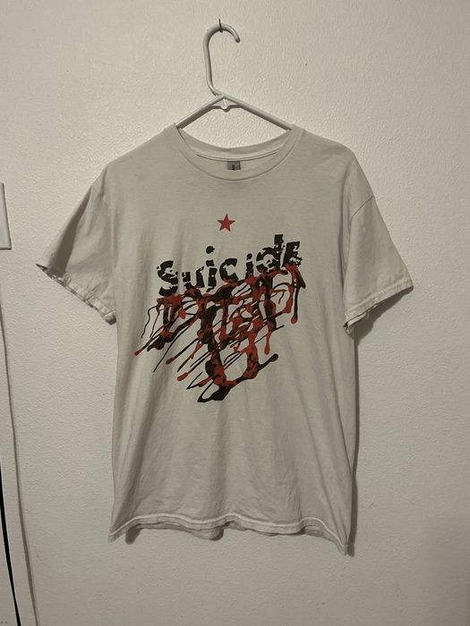 Band Tees Suicide Band Shirt No Wave White Tshirt Size Medium Mens ...