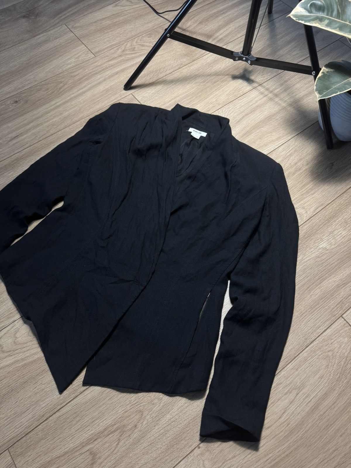 Helmut Lang Vintage Luxery Helmut Lang Desinger Black Night Blazer Size M / US 6-8 / IT 42-44 - 2 Thumbnail