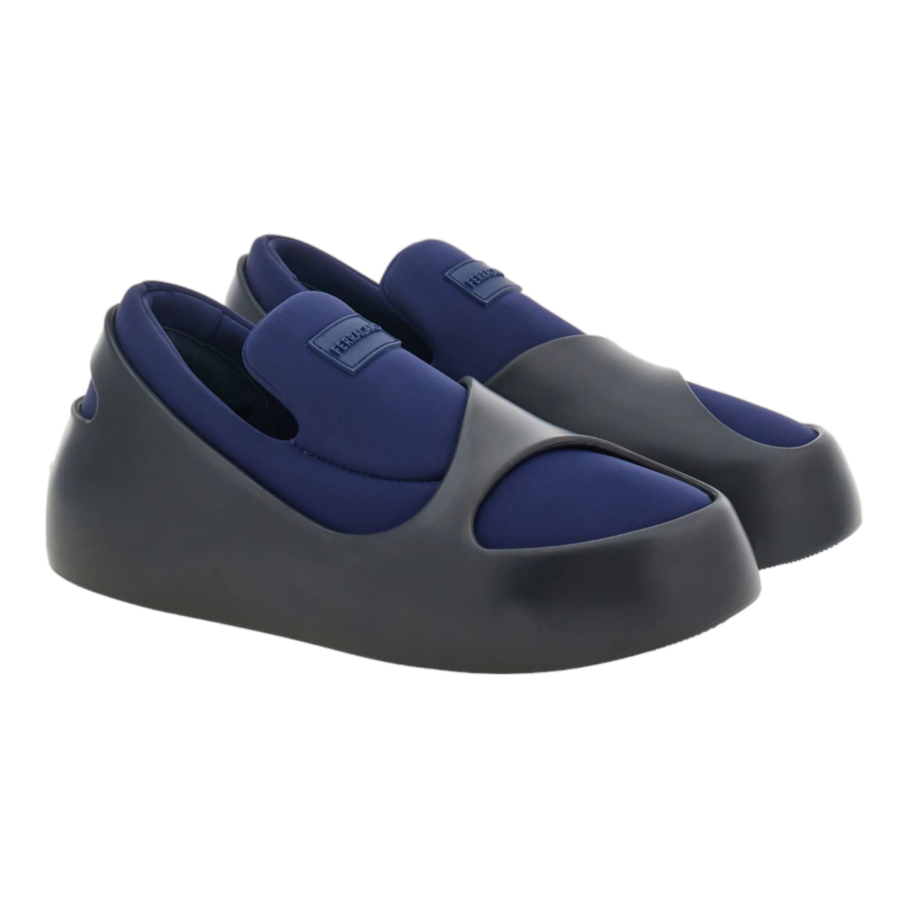 Salvatore Ferragamo o1s1rm0924 Lunar Low-Top Sneakers in Blue/Black Size US 10 / EU 43 - 2 Thumbnail