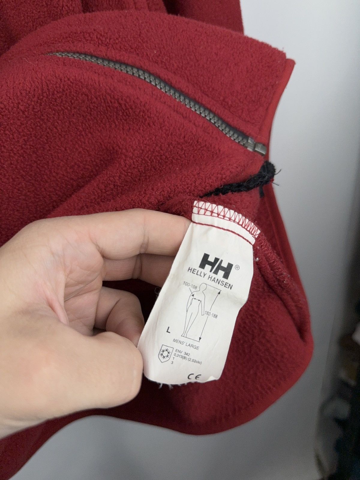 Helly Hansen × Vintage Vintage 90's Helly Hansen Fleece Sherpa Zip Jacket Size US L / EU 52-54 / 3 - 5 Thumbnail