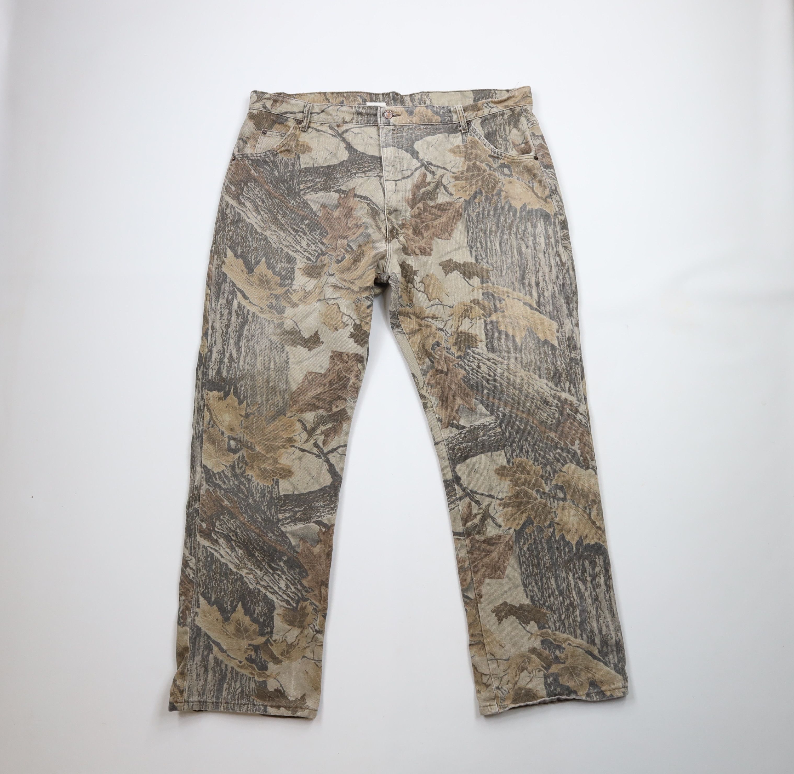 Vintage 90s Streetwear Camouflage Wide Leg Jeans USA