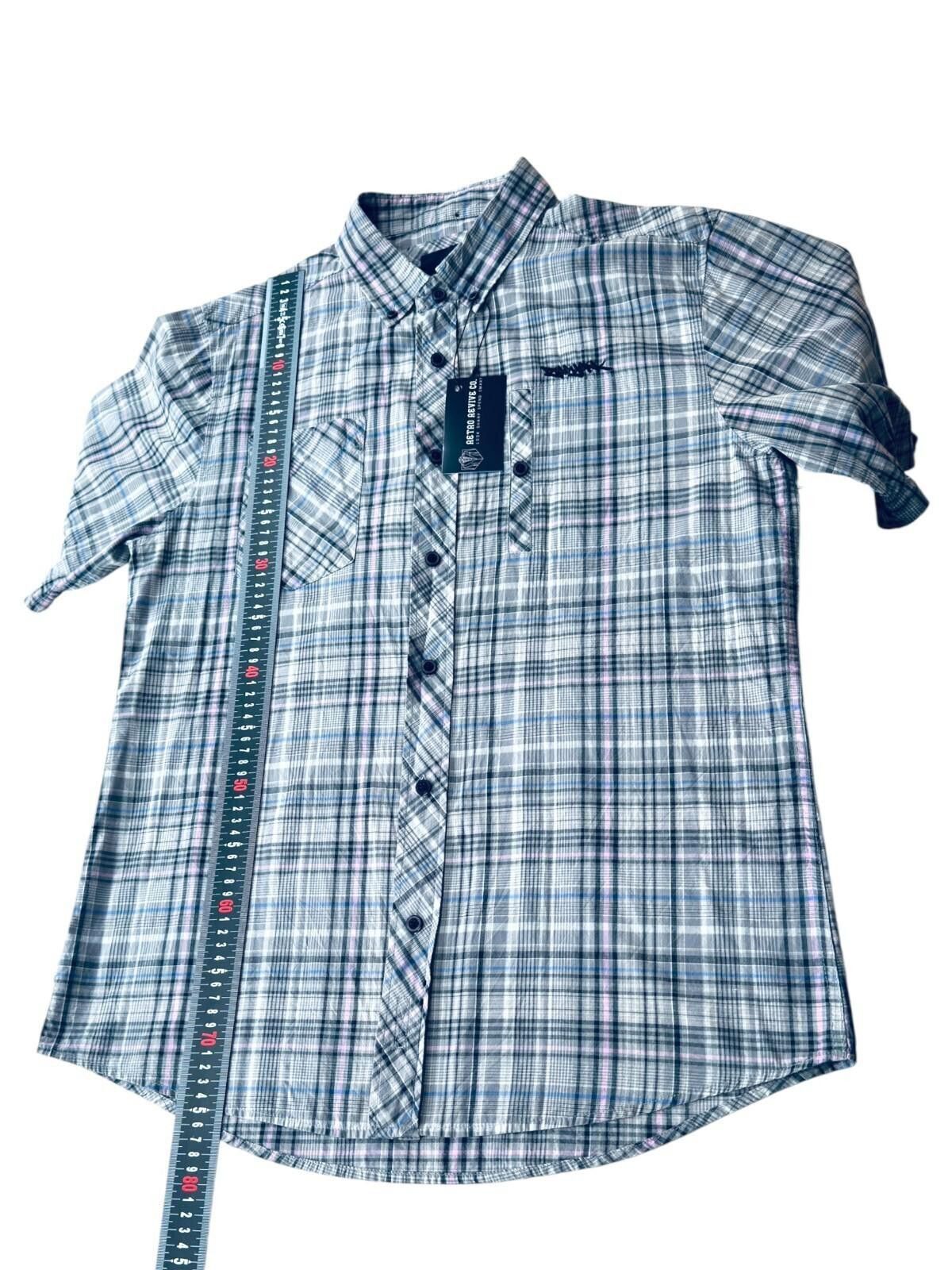 Zoo York Zoo York Shirt Men's UK Size XL Grey Check Short Sleeve Size US XL / EU 56 / 4 - 7 Thumbnail