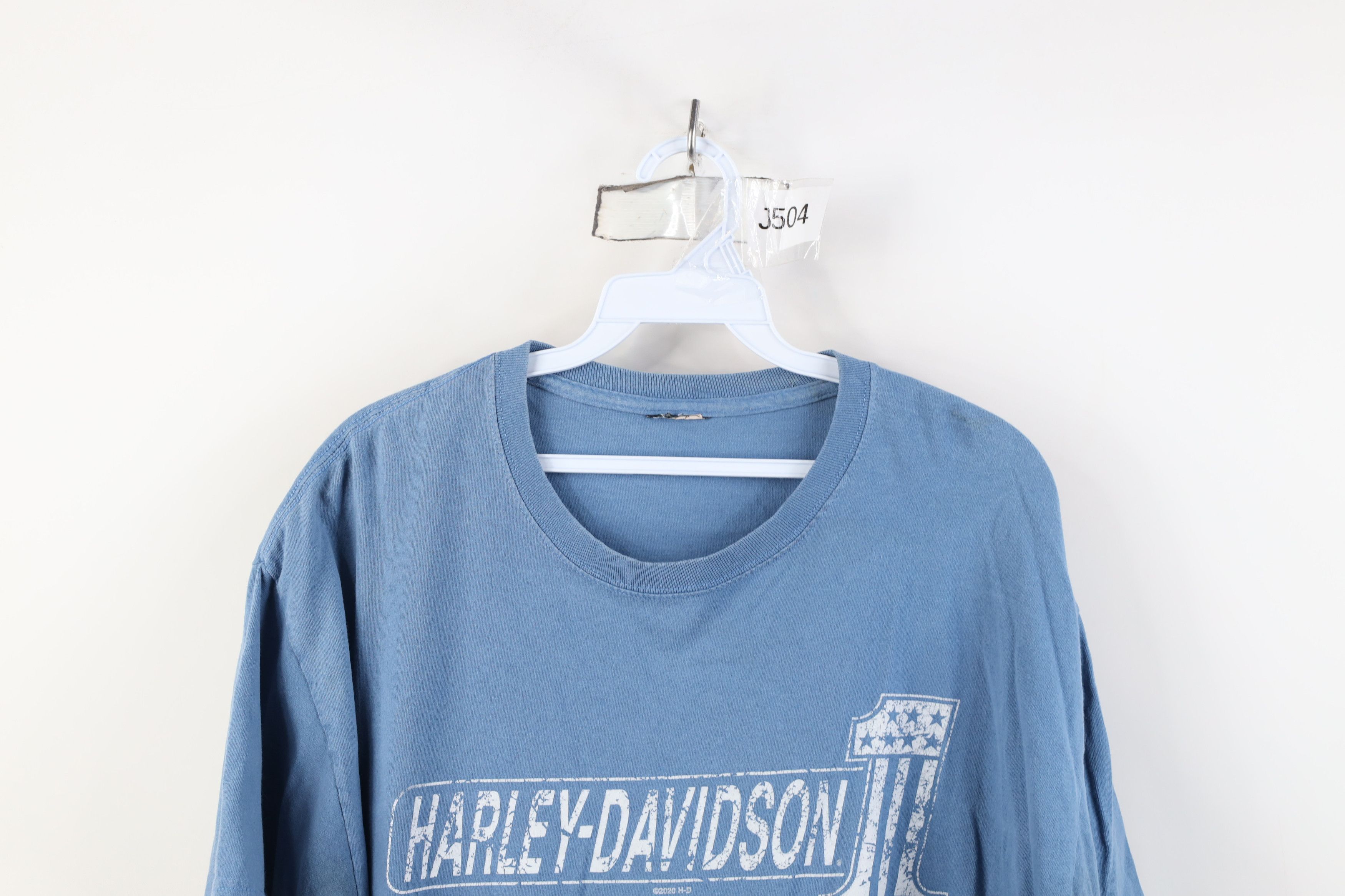 Harley Davidson Harley Davidson Spell Out Horny Toad Texas T-Shirt Blue Size US L / EU 52-54 / 3 - 2 Thumbnail