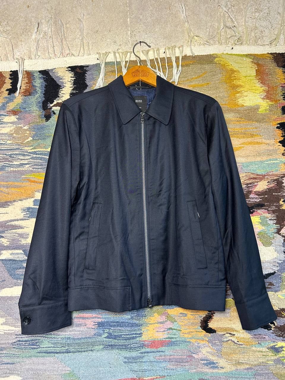 Hugo Boss Hugo Boss x Loro Piana Wool Heston Wing Bomber Jacket Size US M / EU 48-50 / 2 - 5 Thumbnail