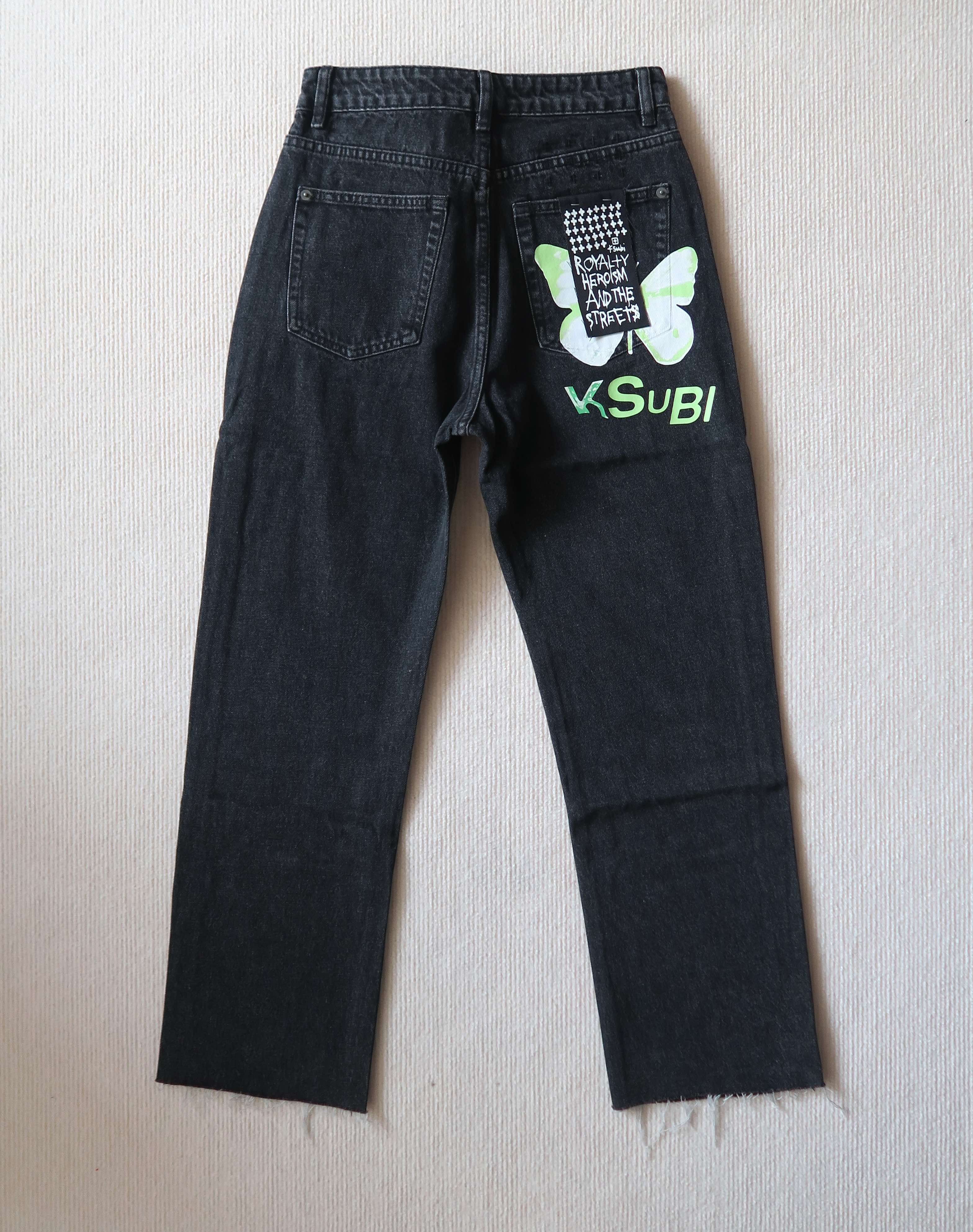 Ksubi Ksubi Brooklyn Phantom Butterfly Print Logo Jeans Size 26" / US 2 / IT 38 - 10 Thumbnail