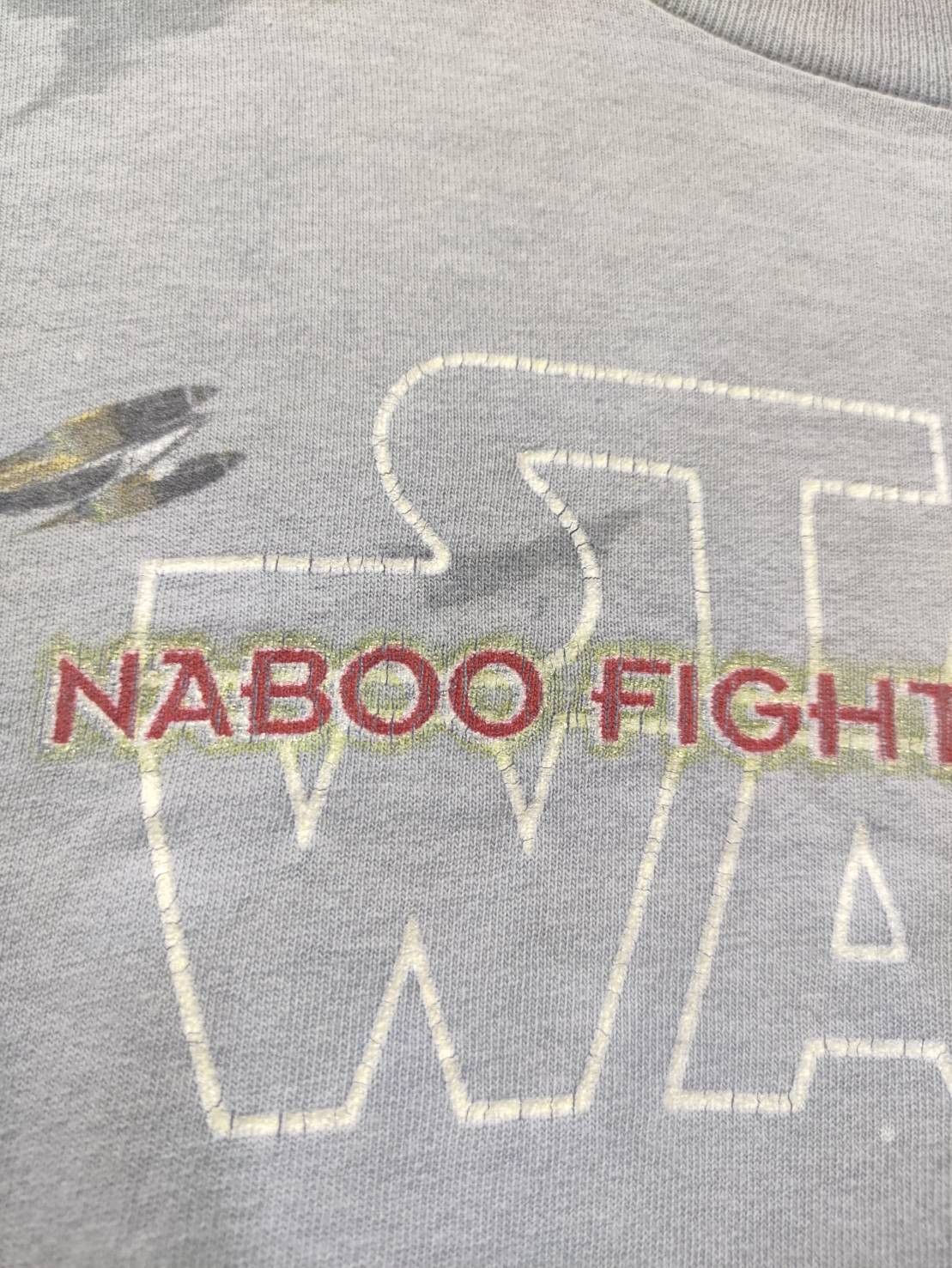 Star Wars Vtg 90's Star Wars " Naboo Fighter Squadron " All Over Print Size US XXL / EU 58 / 5 - 2 Thumbnail
