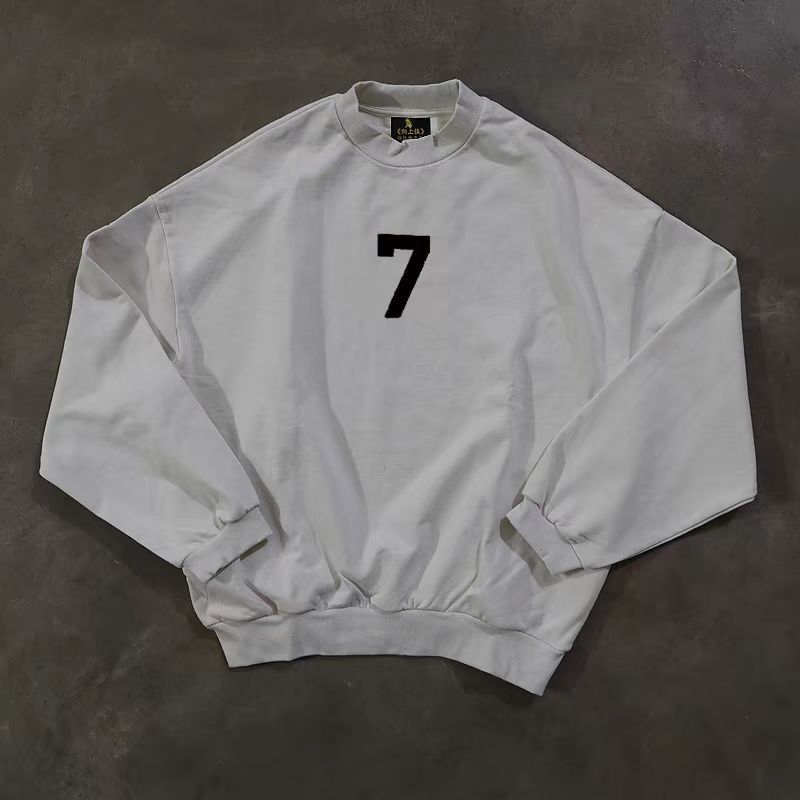 Vintage Loose Fit 7 Print White Long Sleeve T-Shirt Size US M / EU 48-50 / 2 - 1 Thumbnail