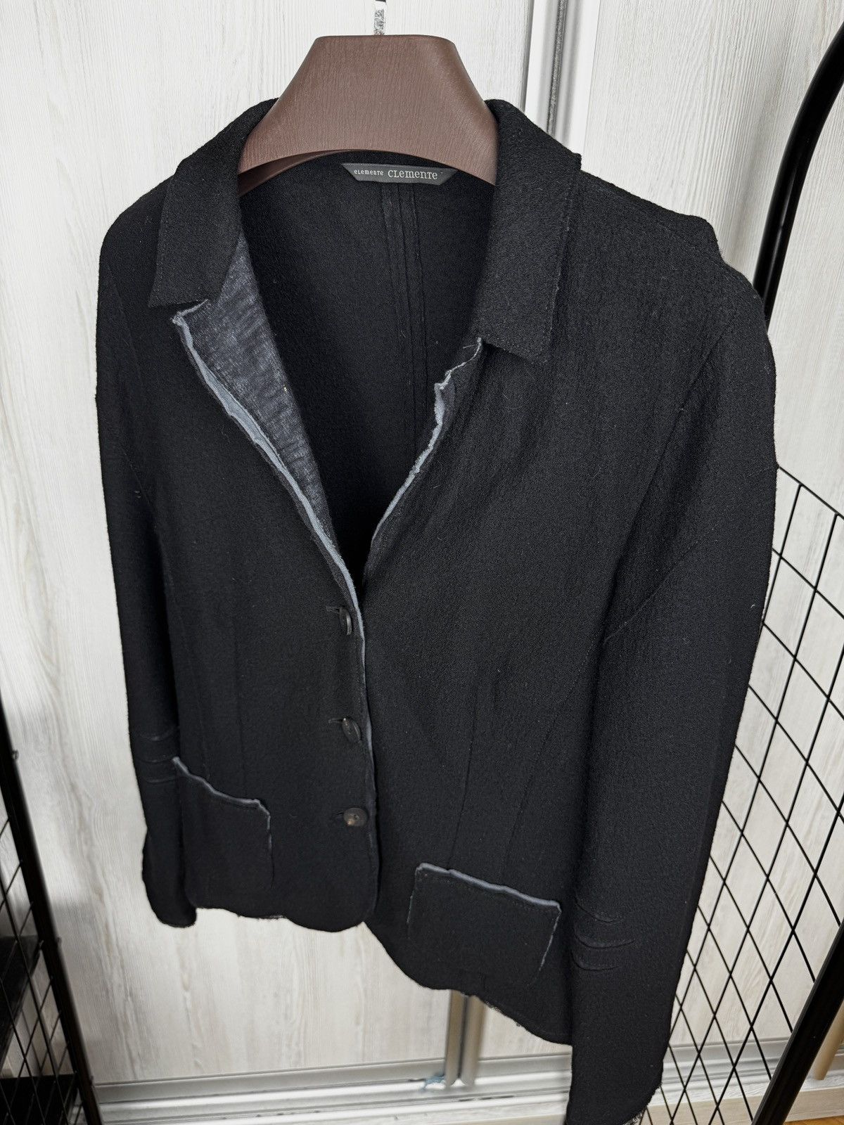 Other Elemente Clemente Black Wool avant garde blazer size 4 Size XL / US 12-14 / IT 48-50 - 7 Thumbnail