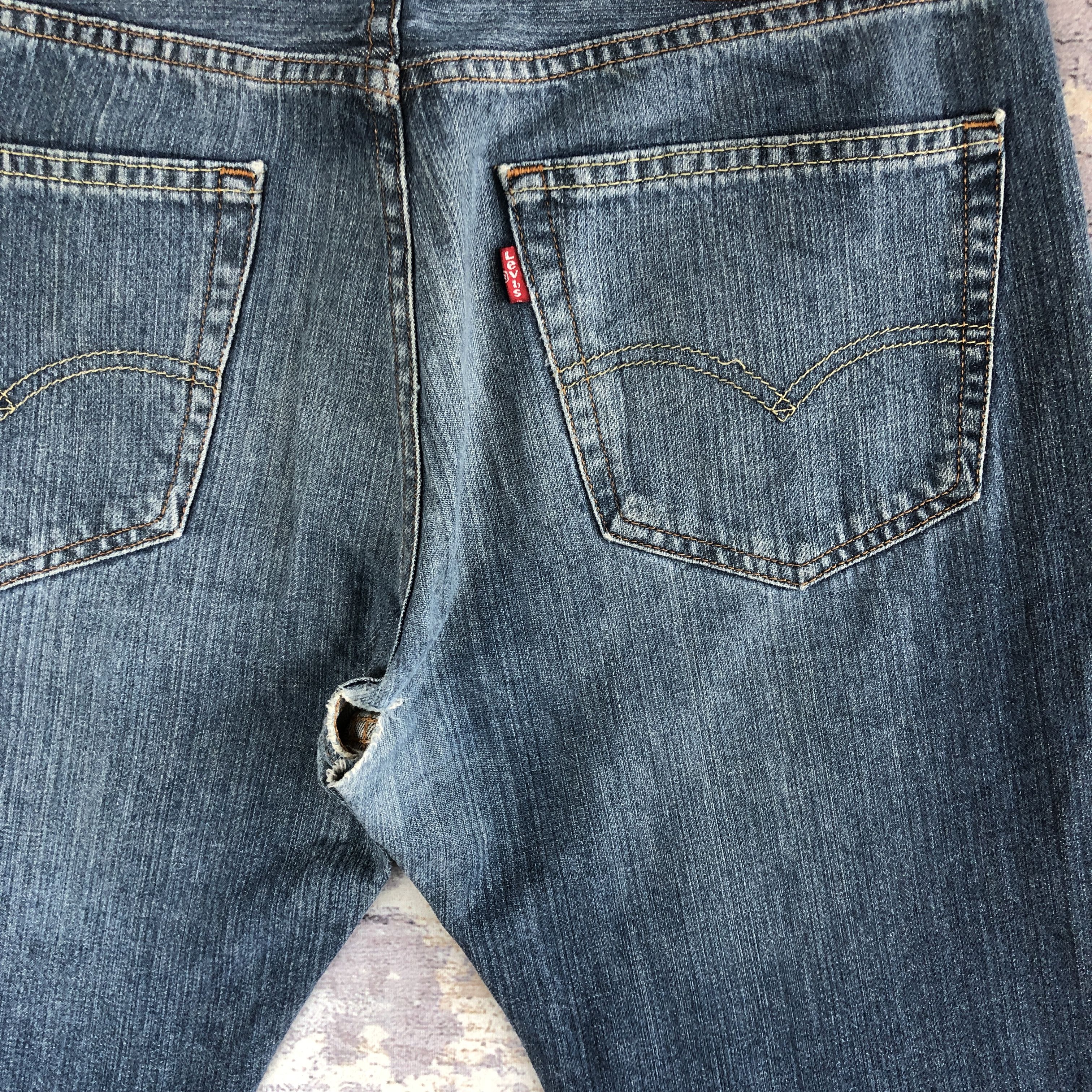 Levi's Vintage Levis 505 Distressed Levi's Distressed Faded Denim Size US 34 / EU 50 - 5 Thumbnail