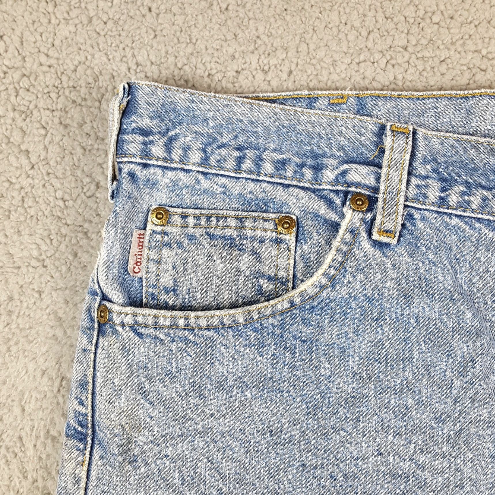 Carhartt VINTAGE Carhartt Men's Jeans 41x29 Relaxed Fit Denim Y2K 90s Grunge Workwear Western Size US 41 - 4 Thumbnail