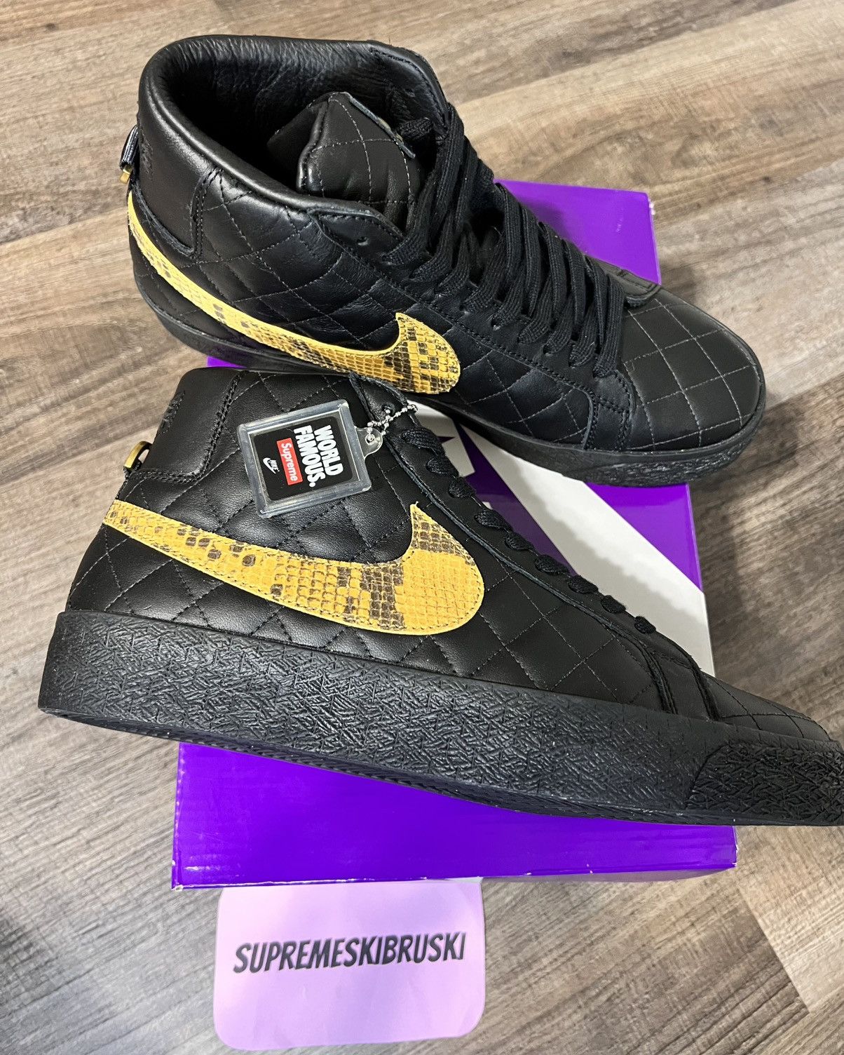 Nike × Supreme NIKE SB ZOOM BLAZER MID QS Size US 9.5 / EU 42-43 - 3 Thumbnail