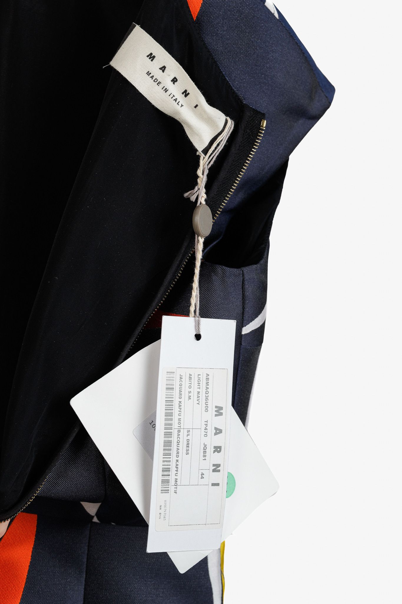 Marni Marni Resort 2015 Light Navy Leaf-Jacquard Sleeveless Dress Size M / US 6-8 / IT 42-44 - 4 Thumbnail