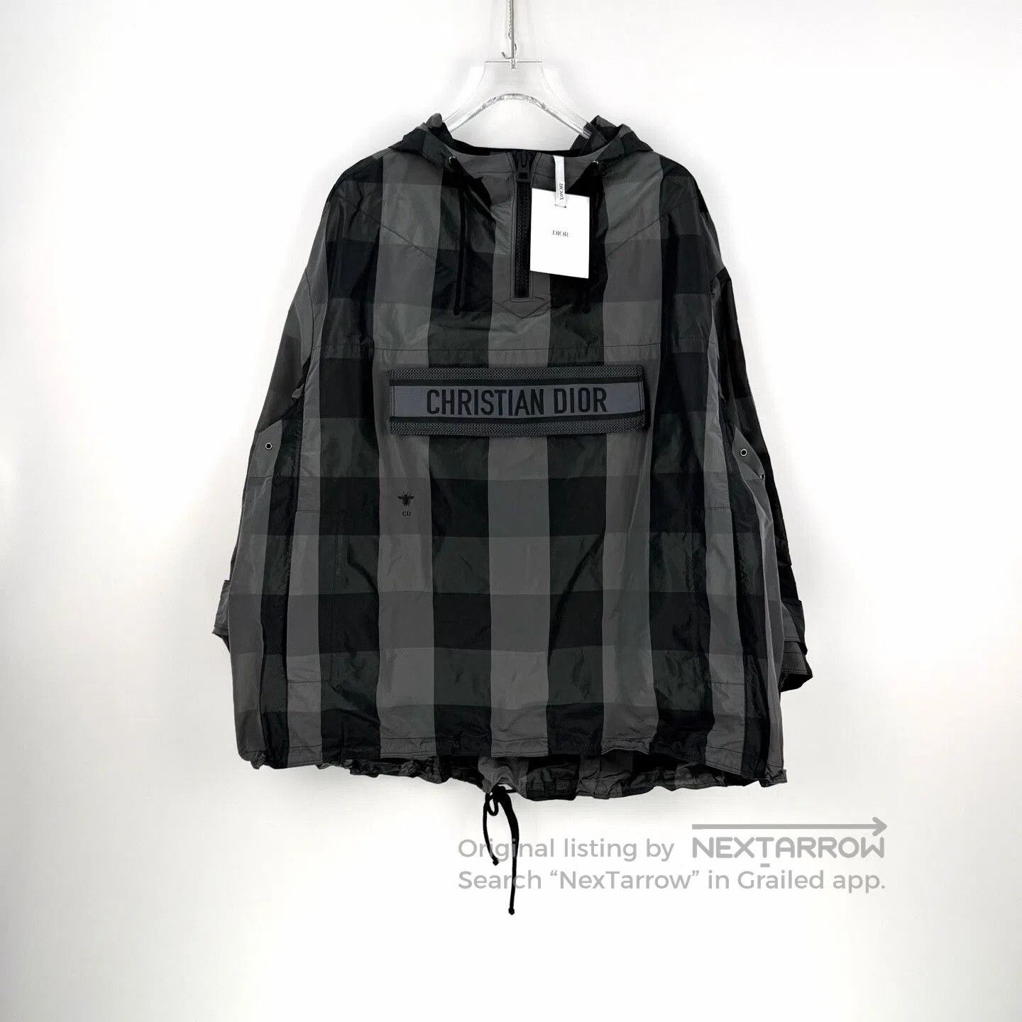 Dior dior black gray plaid logo hooded jacket. Size US S / EU 44-46 / 1 - 3 Thumbnail