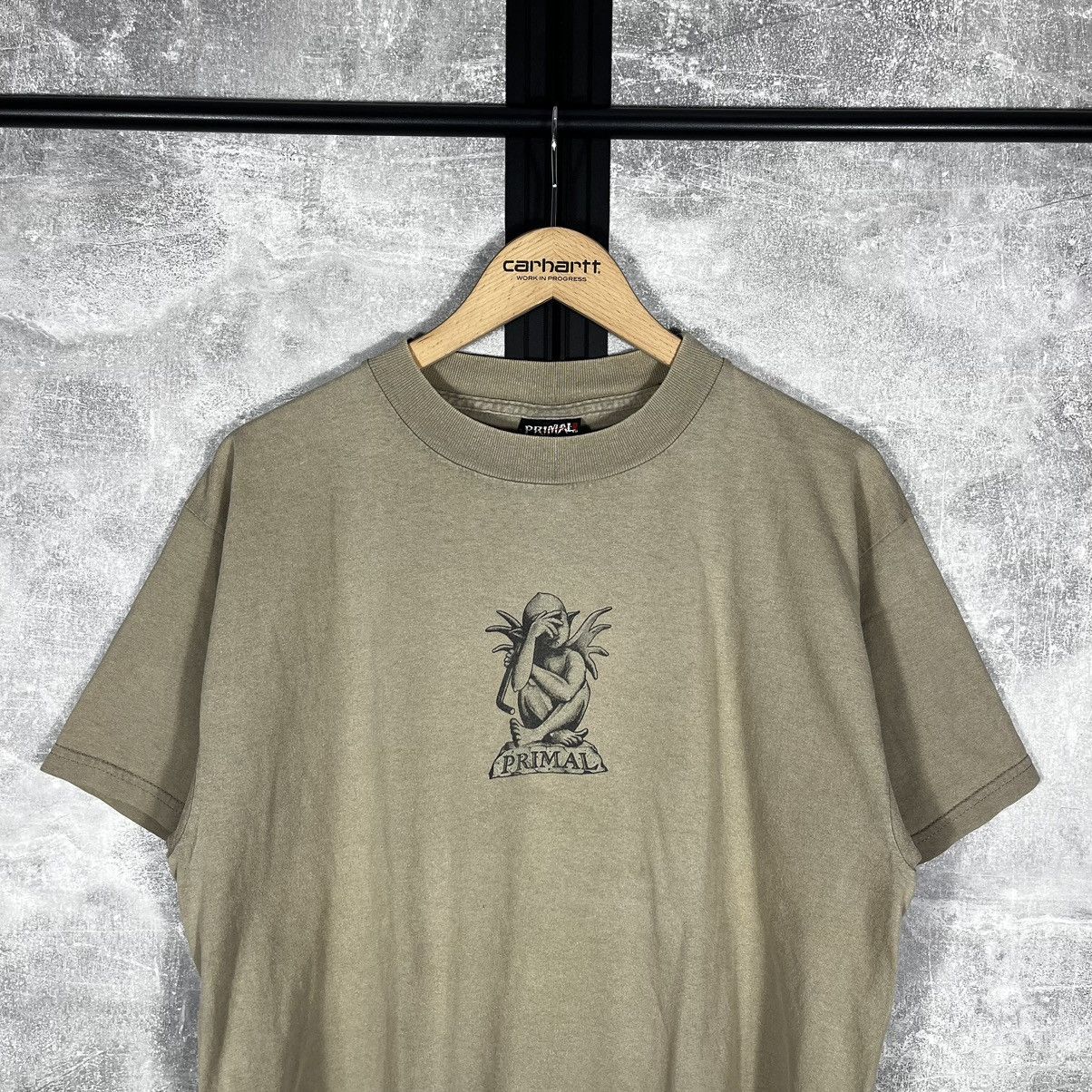 Vintage 90s Vintage Primal Wear Cycle Bike Crazy T-Shirt Tee Rare Size US L / EU 52-54 / 3 - 3 Thumbnail