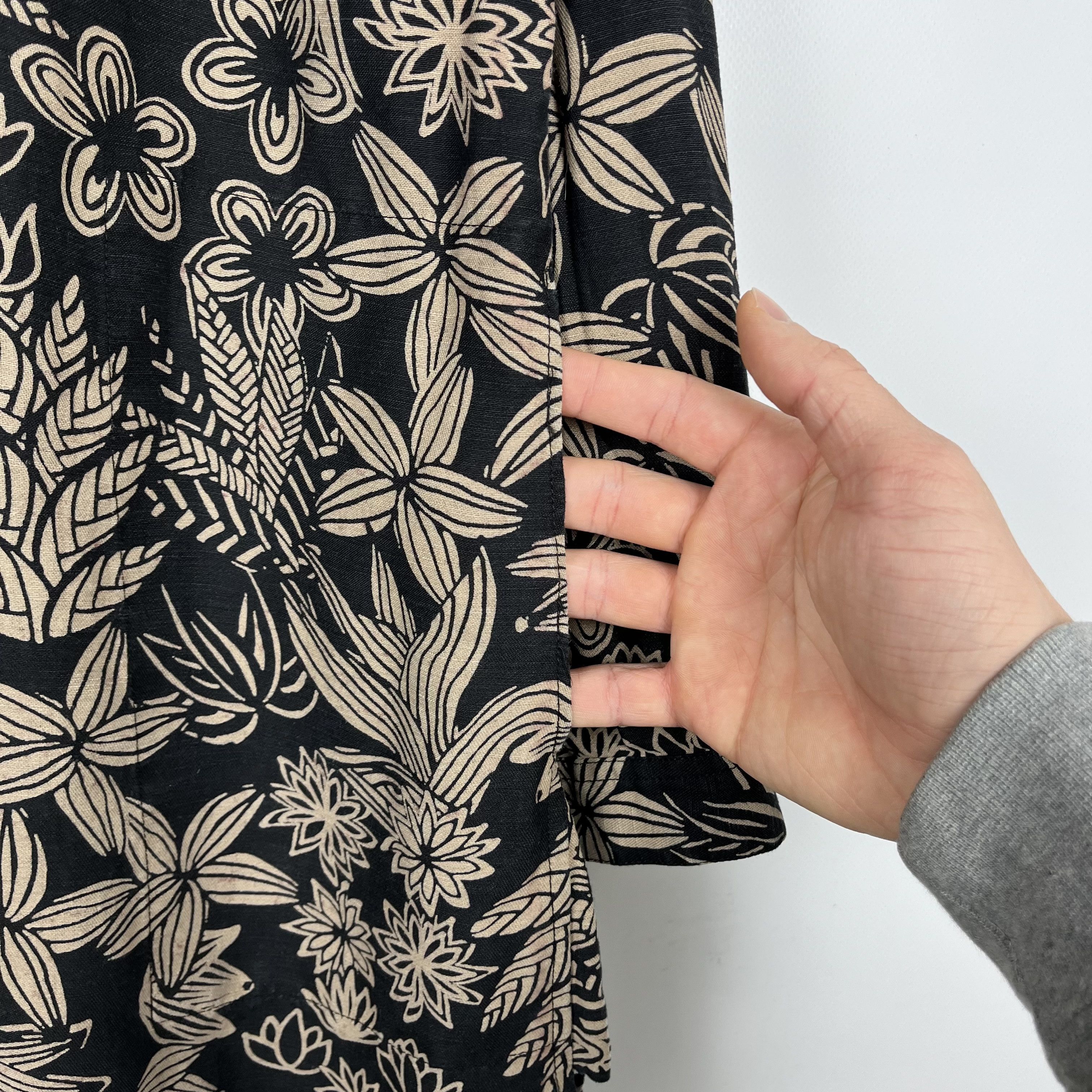 Gudrun Sjoden Ladies Gudrun Sjoden Floral Lilen Midi Tunic Dress Size L / US 10 / IT 46 - 9 Thumbnail
