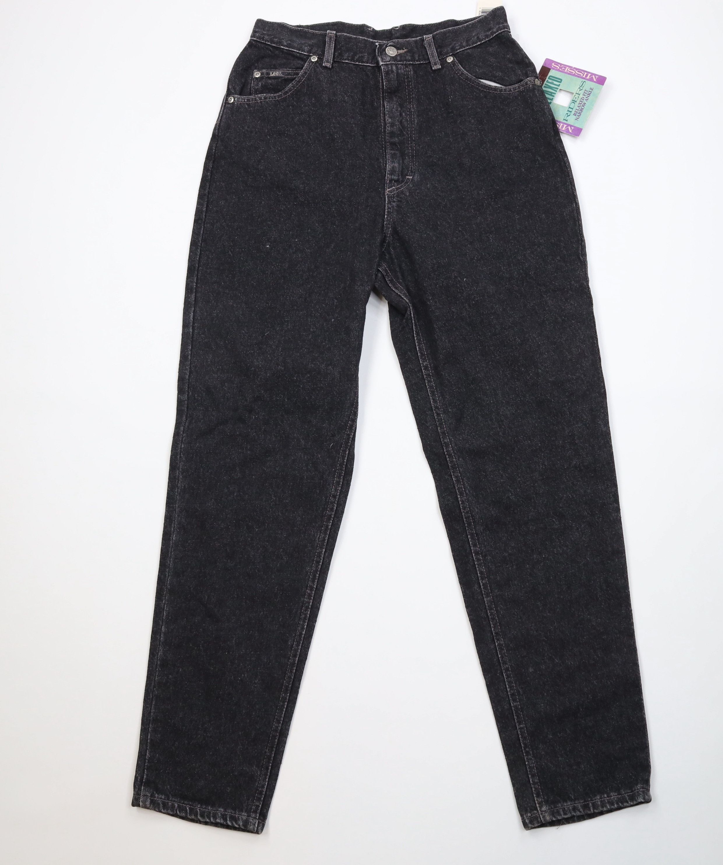 Lee Deadstock Vintage 90s Lee Fit Denim Jeans Black Pepper USA Size 36" / US 14 / IT 50 - 1 Thumbnail
