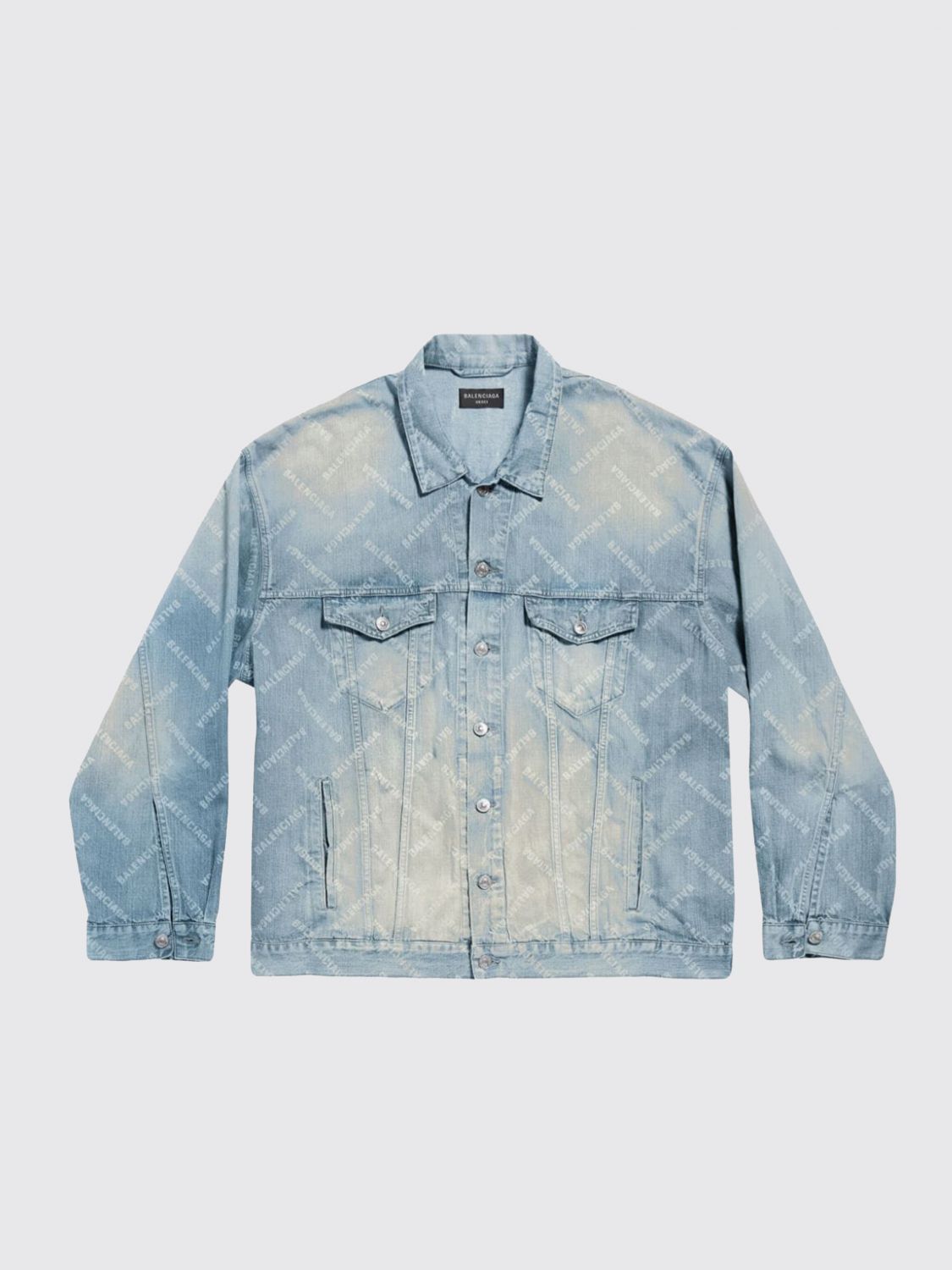 image of Balenciaga Jacket Men Blue (Size Medium)