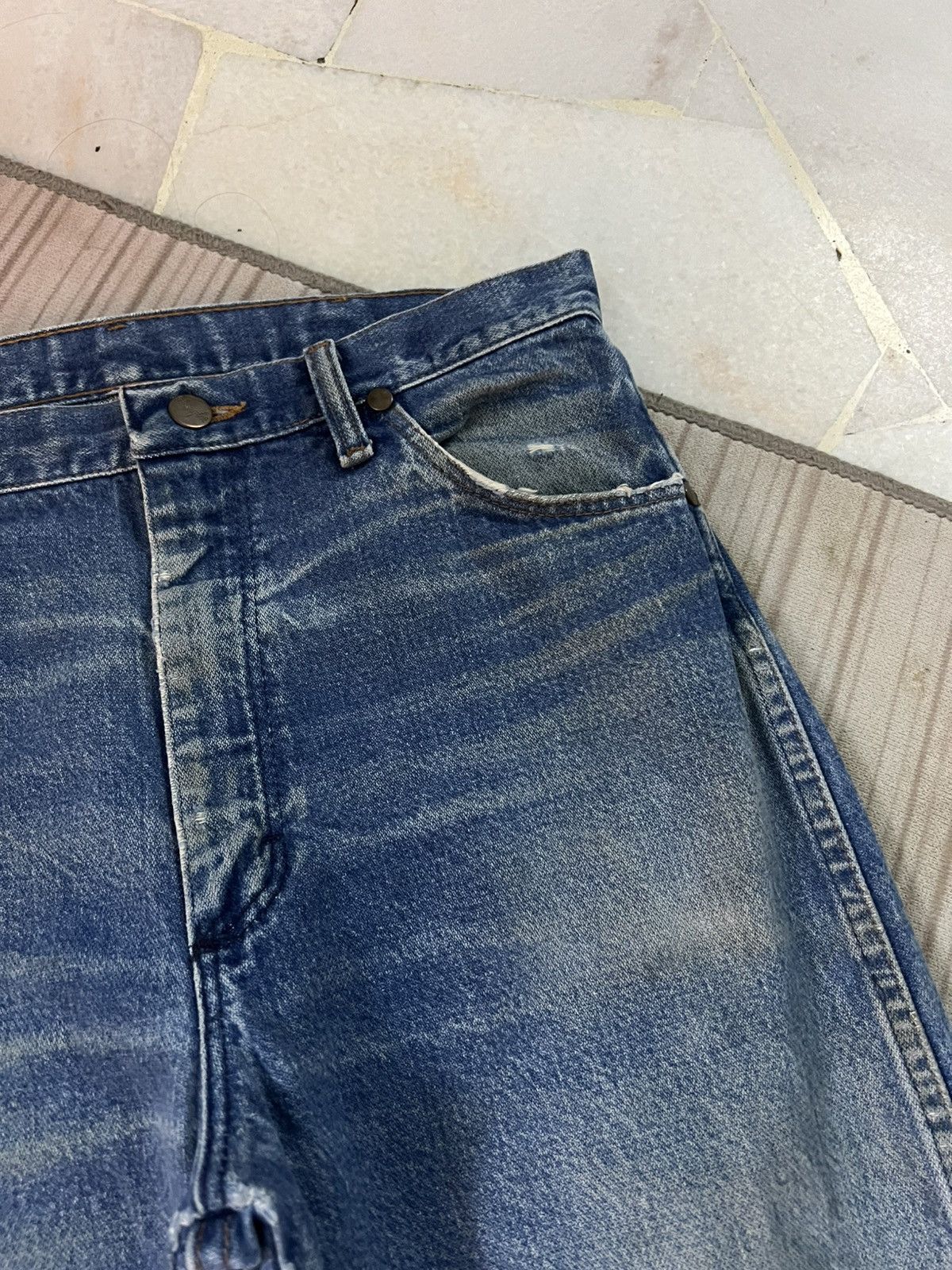 Wrangler 💥80’s Wrangler Patches Made In Usa Jean Very Rare Size US 30 / EU 46 - 9 Thumbnail