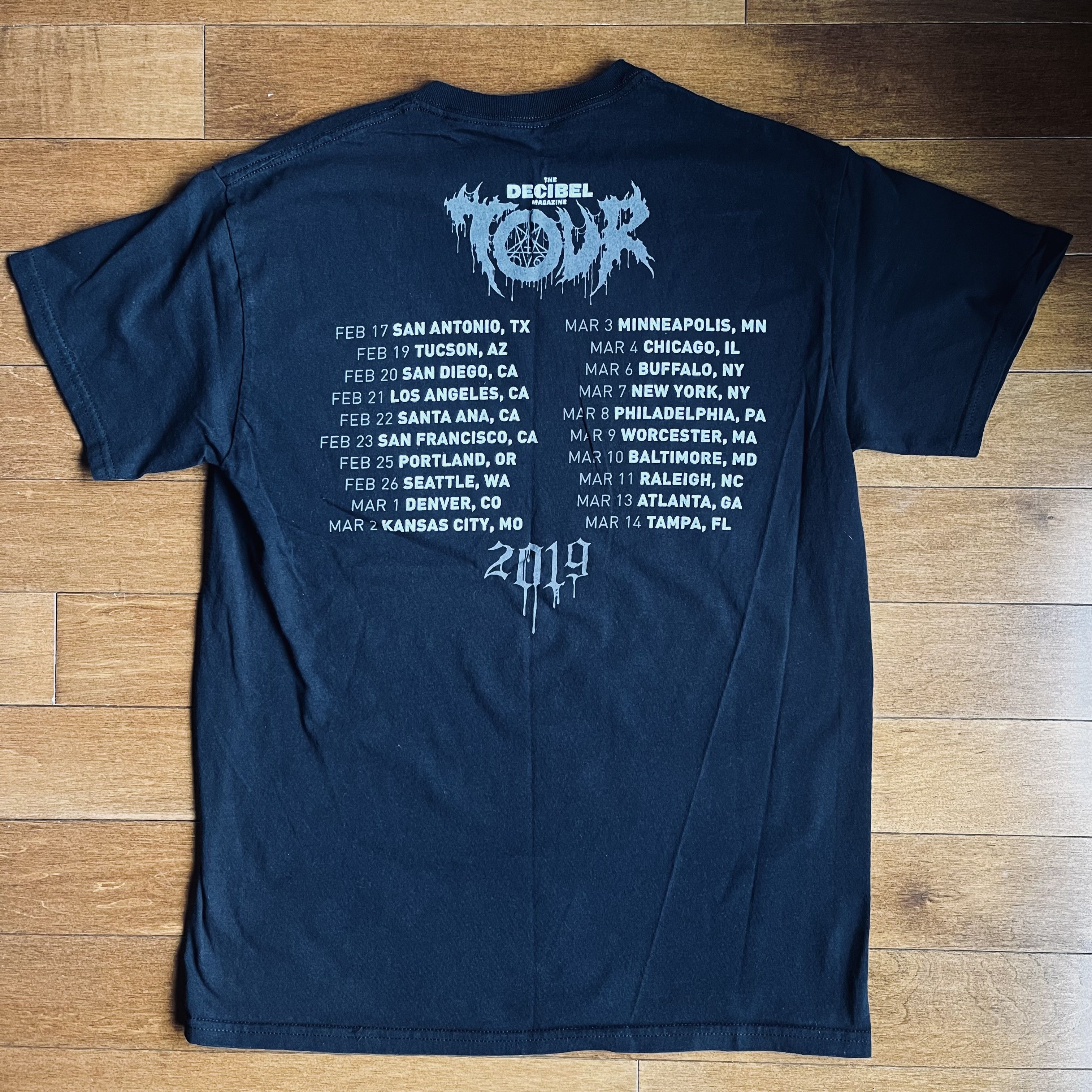 Band Tees MORBID ANGEL - Vintage 2019 Decibel Tour Band Tee Size US M / EU 48-50 / 2 - 3 Thumbnail