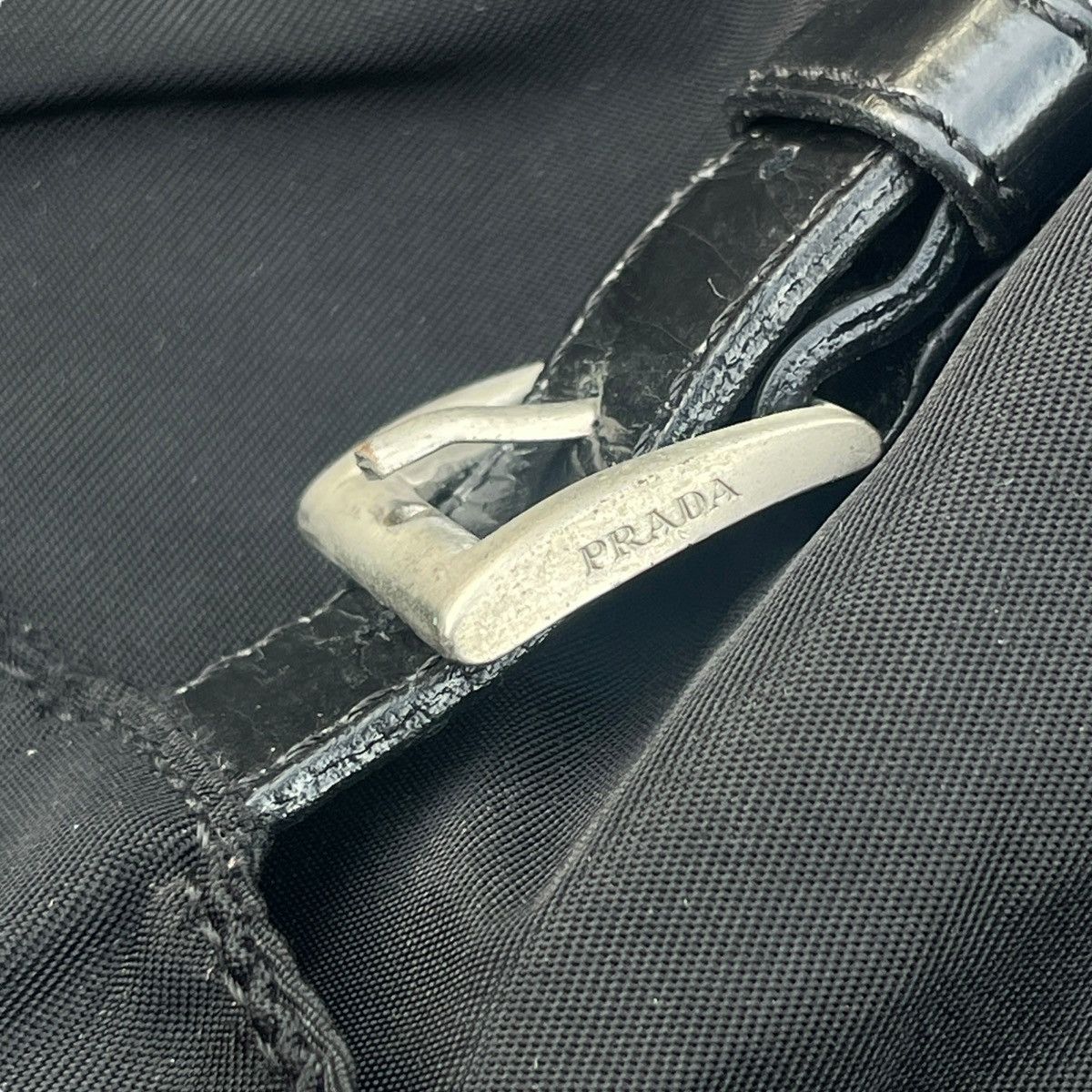 Prada Prada Re-Nylon Vintage 1978 Triangle Logo Rucksack Backpack Size ONE SIZE - 20 Thumbnail
