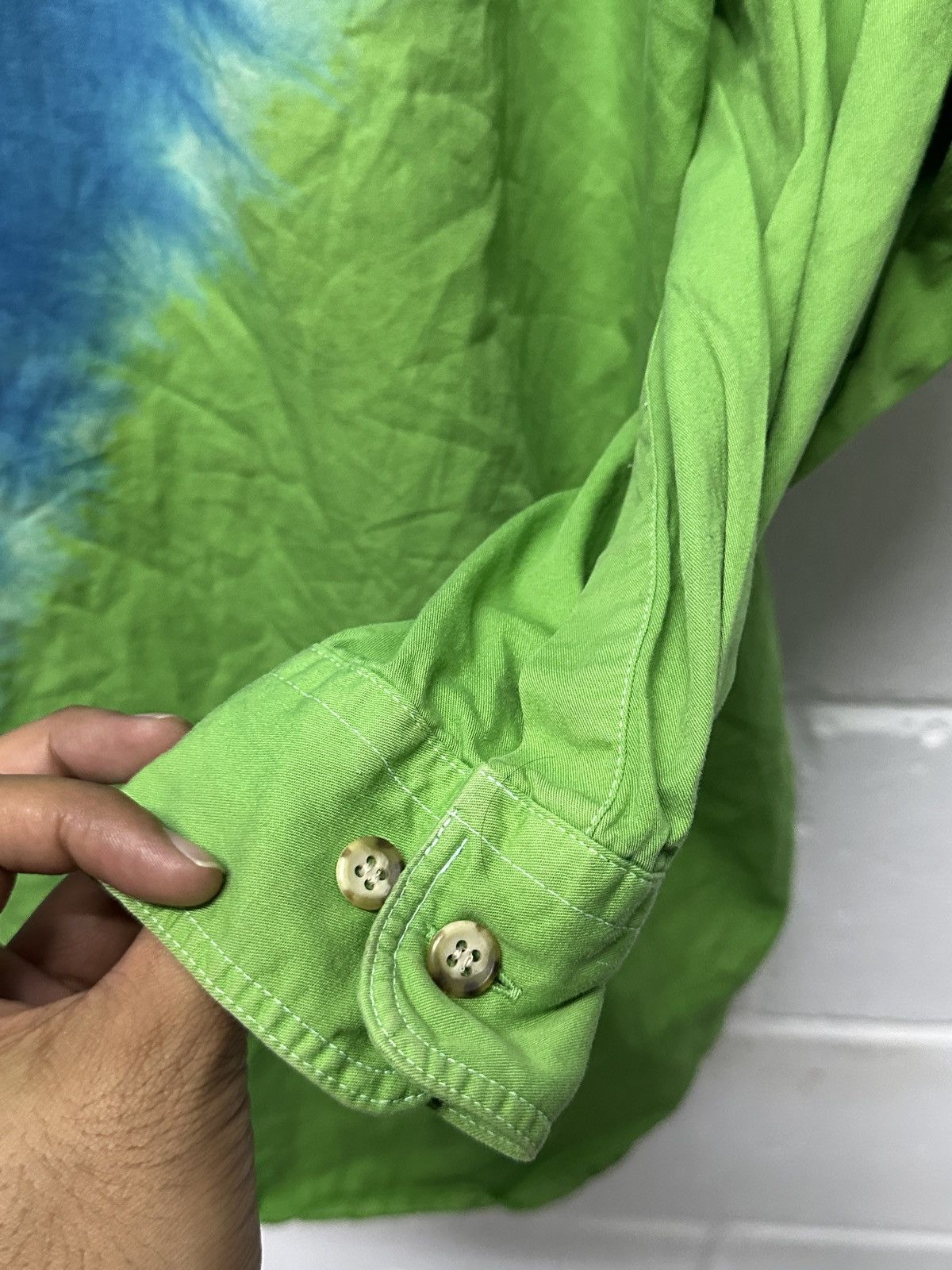 Designer × Kansai Yamamoto 1980- Kansai Man By Kansai Yamamoto Tie-Dye Shirt Size US XL / EU 56 / 4 - 15 Thumbnail