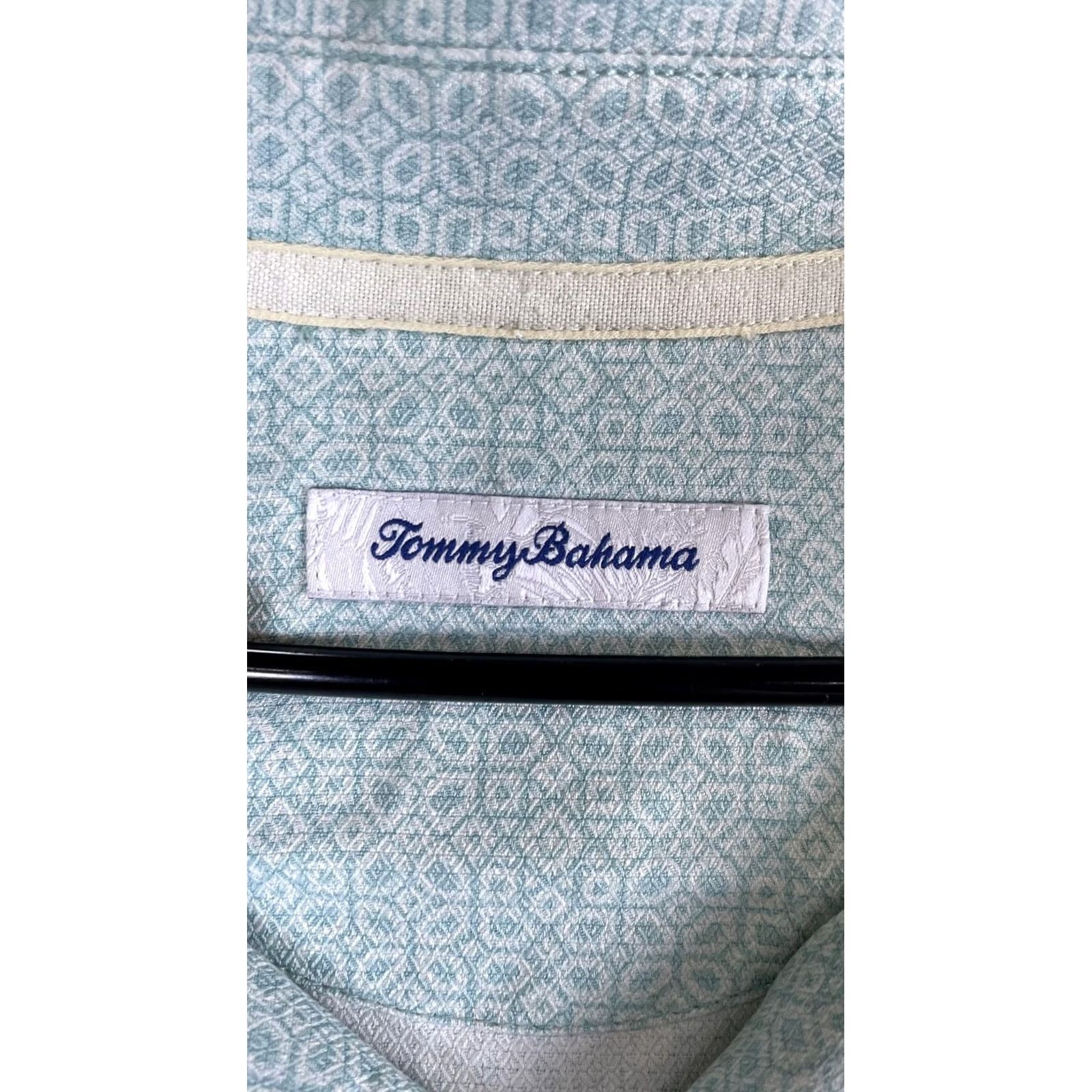 Tommy Bahama Tommy Bahama Shirt Mens 4XL Green Geometric Short Sleeve Button Front Casual Size US XXL / EU 58 / 5 - 2 Thumbnail