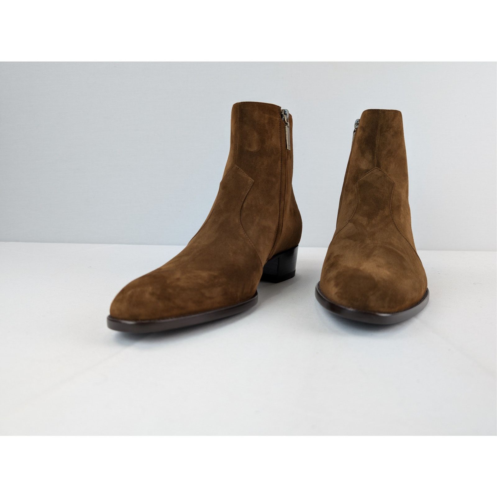 Saint Laurent Paris o1rshd1 Wyatt 40 Zip Chelsea Boots in Land Size US 8.5 / EU 41-42 - 7 Thumbnail