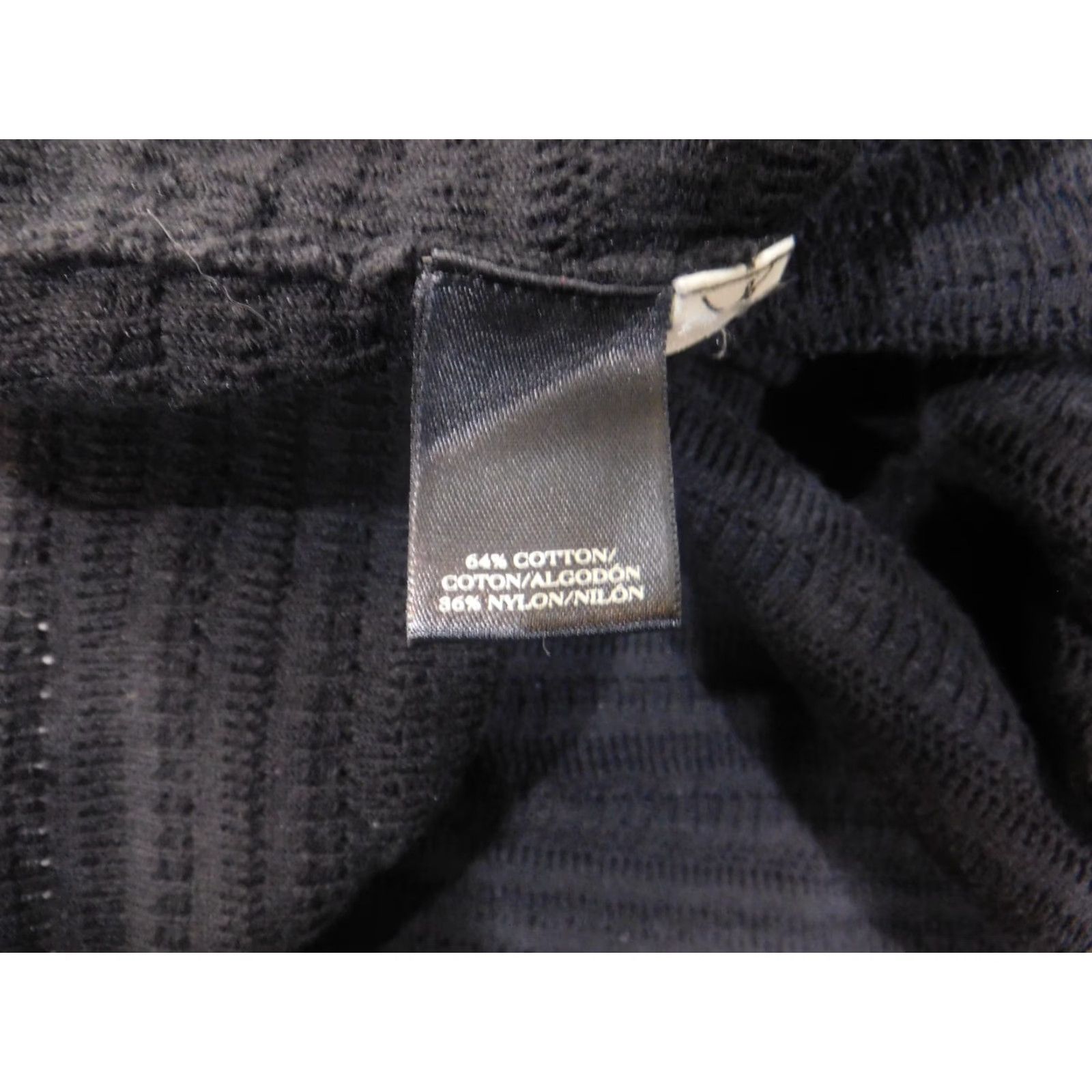 Vintage Ann Taylor top Black geometric stretch womens pullover cotton L Size L / US 10 / IT 46 - 6 Thumbnail