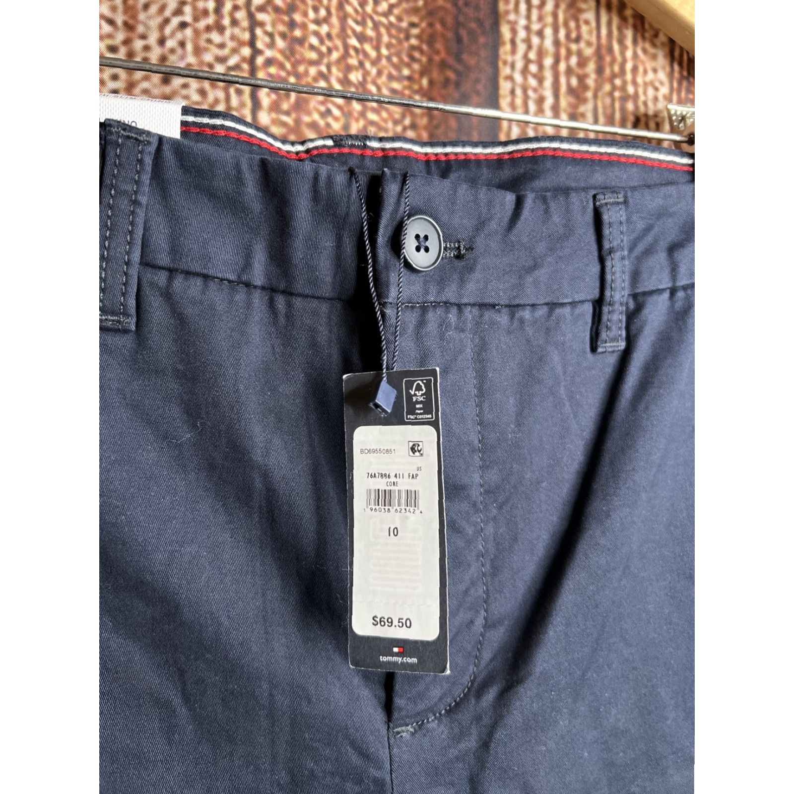 Tommy Hilfiger Tommy Hilfiger The Flex Chino Pants Wmn's Sz 10 Blue Slim Leg NWT Size 32" / US 10 / IT 46 - 2 Thumbnail