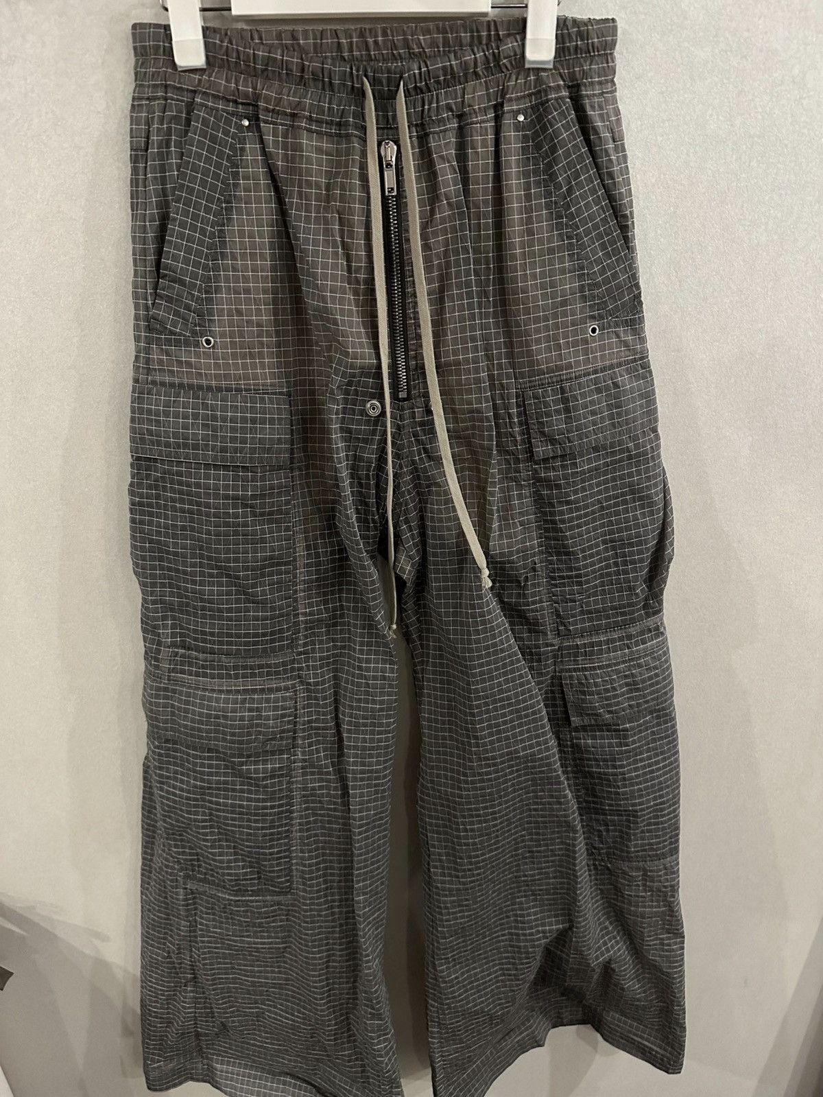 Rick Owens Rick Owens checked squared wide leg pants Size US 32 / EU 48 - 1 Thumbnail