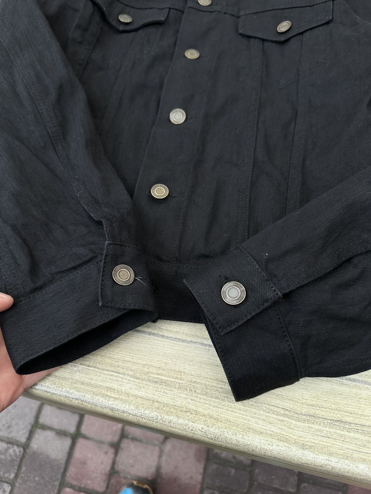 Saint Laurent Paris Saint Laurent Paris Denim Jacket black Size US M / EU 48-50 / 2 - 6 Thumbnail
