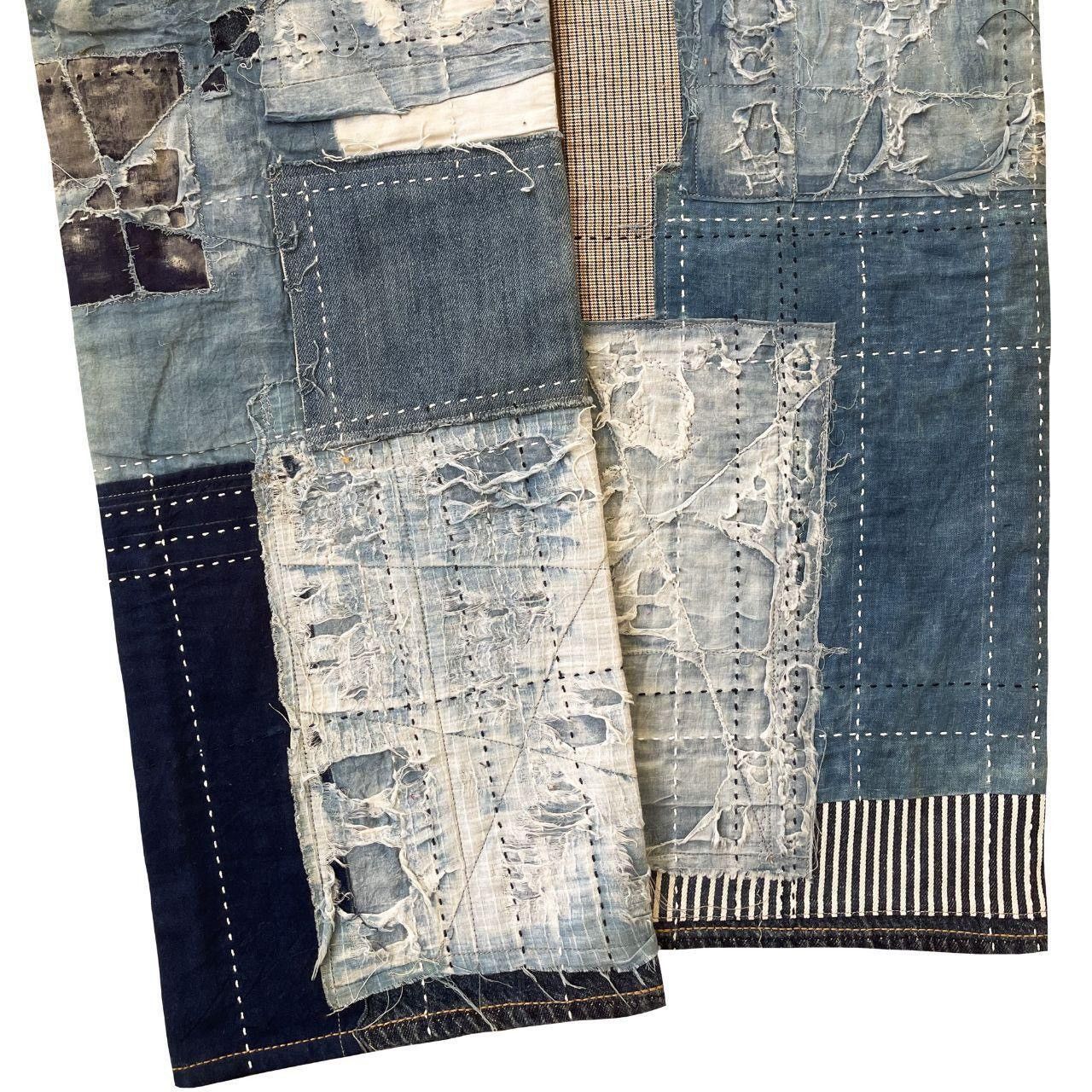 Kapital Boro Patchwork Sashiko Embroidered Jeans Size US 36 / EU 52 - 6 Thumbnail