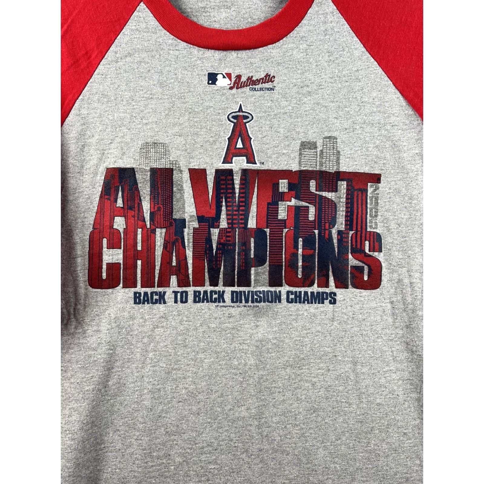 Vintage VINTAGE Lee Sports Angeles Baseball Tee Men’s XL Gray Red Shirt Size US XL / EU 56 / 4 - 2 Thumbnail