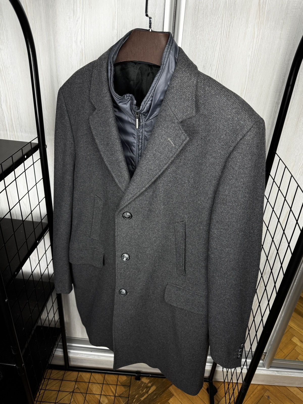 Ballantyne Ballantyne 100% Wool grey heavy coat with lining Italy made Size US XL / EU 56 / 4 - 6 Thumbnail