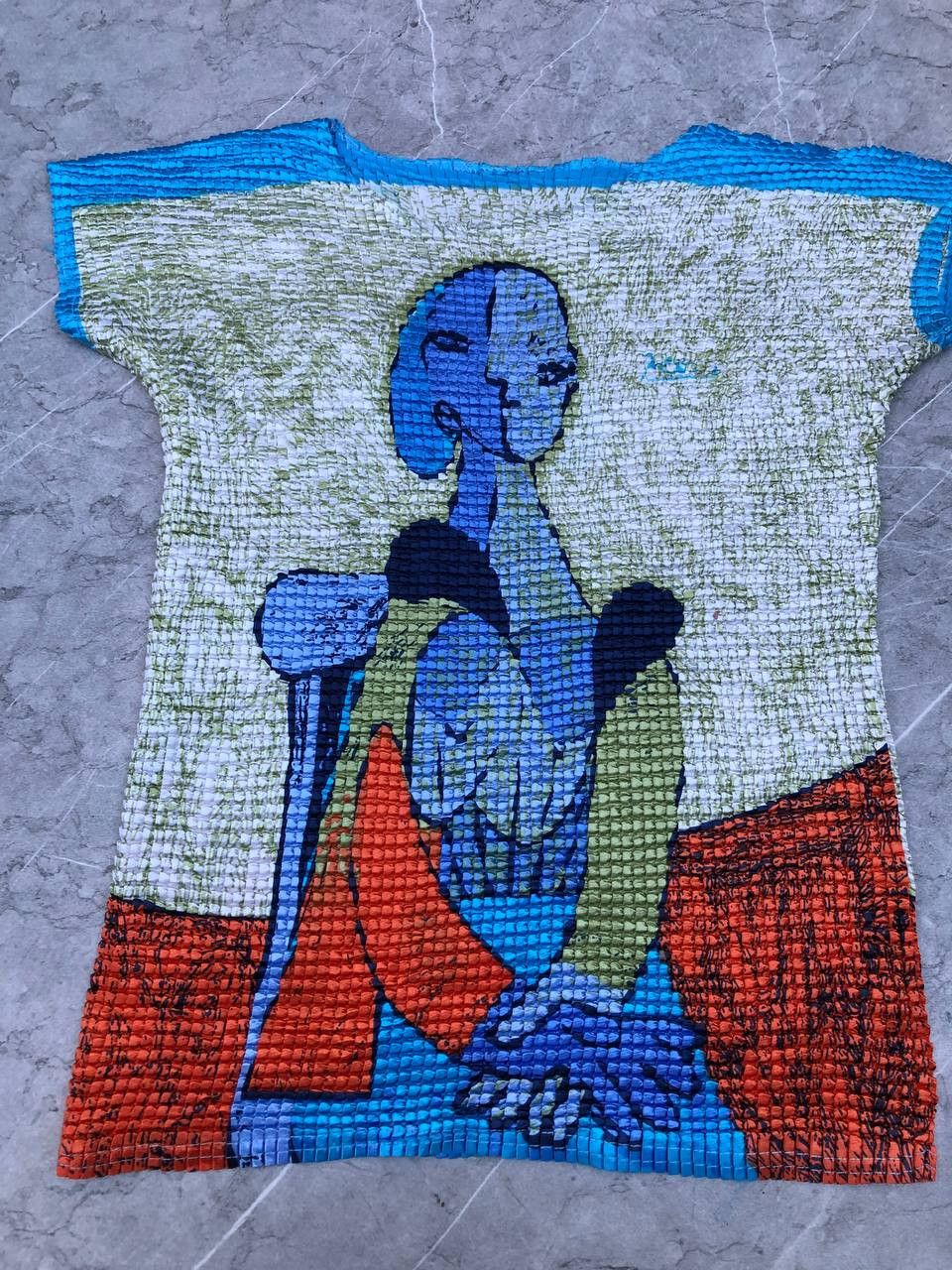 Designer × Vintage Vintage 90s Picasso Pop Corn Stretch Shirt Size M / US 6-8 / IT 42-44 - 1 Thumbnail