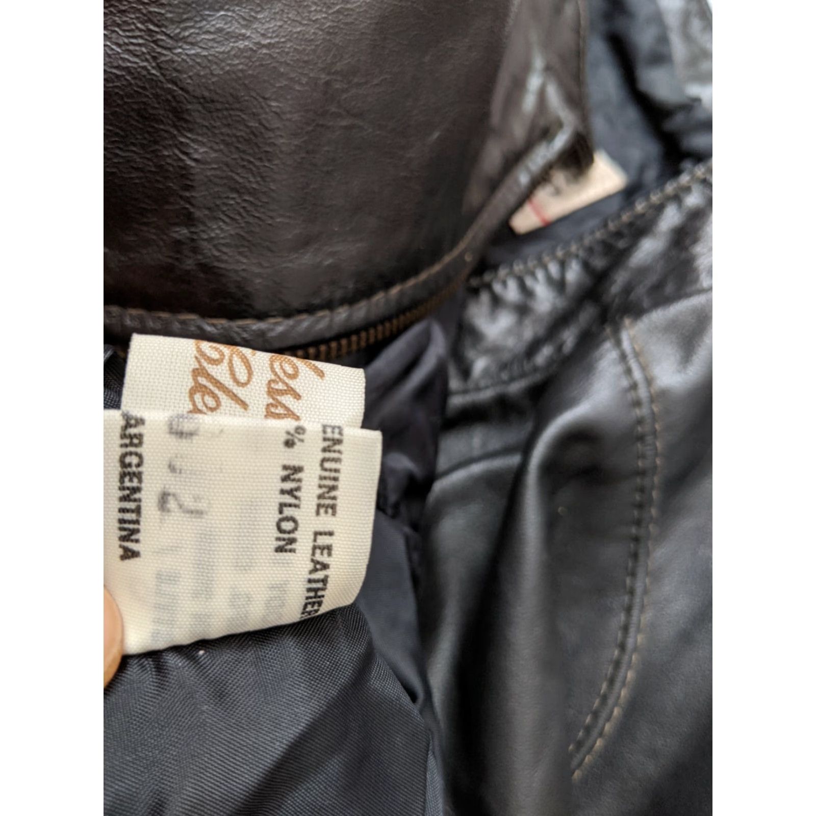Sears VINTAGE Sears 48 SLIM Black Leather Jacket Cafe Racer Motorcycle Hipster Men Jacket 48 Big & Tall Leather Shop Sears Mens Size US M / EU 48-50 / 2 - 6 Thumbnail