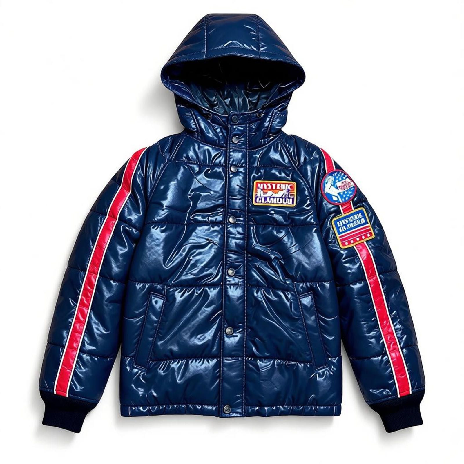 Hysteric Glamour Hysteric Glamour - Navy Blue Puffer Jacket Hood Size US M / EU 48-50 / 2 - 1 Thumbnail