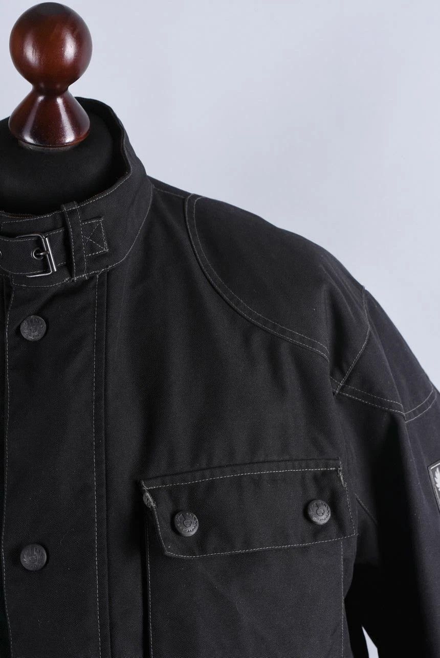 Belstaff Belstaff Heavy Field Jacket Black Moto Waxed Style Zip Size US XL / EU 56 / 4 - 2 Thumbnail