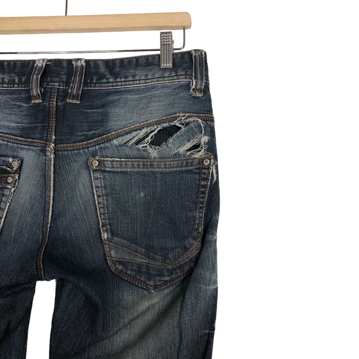 Japanese Brand 🔥90’s NICOLE CLUB FOR MEN BOW CUT DENIM JEANS ISSEY MIYAKE Size US 30 / EU 46 - 9 Thumbnail